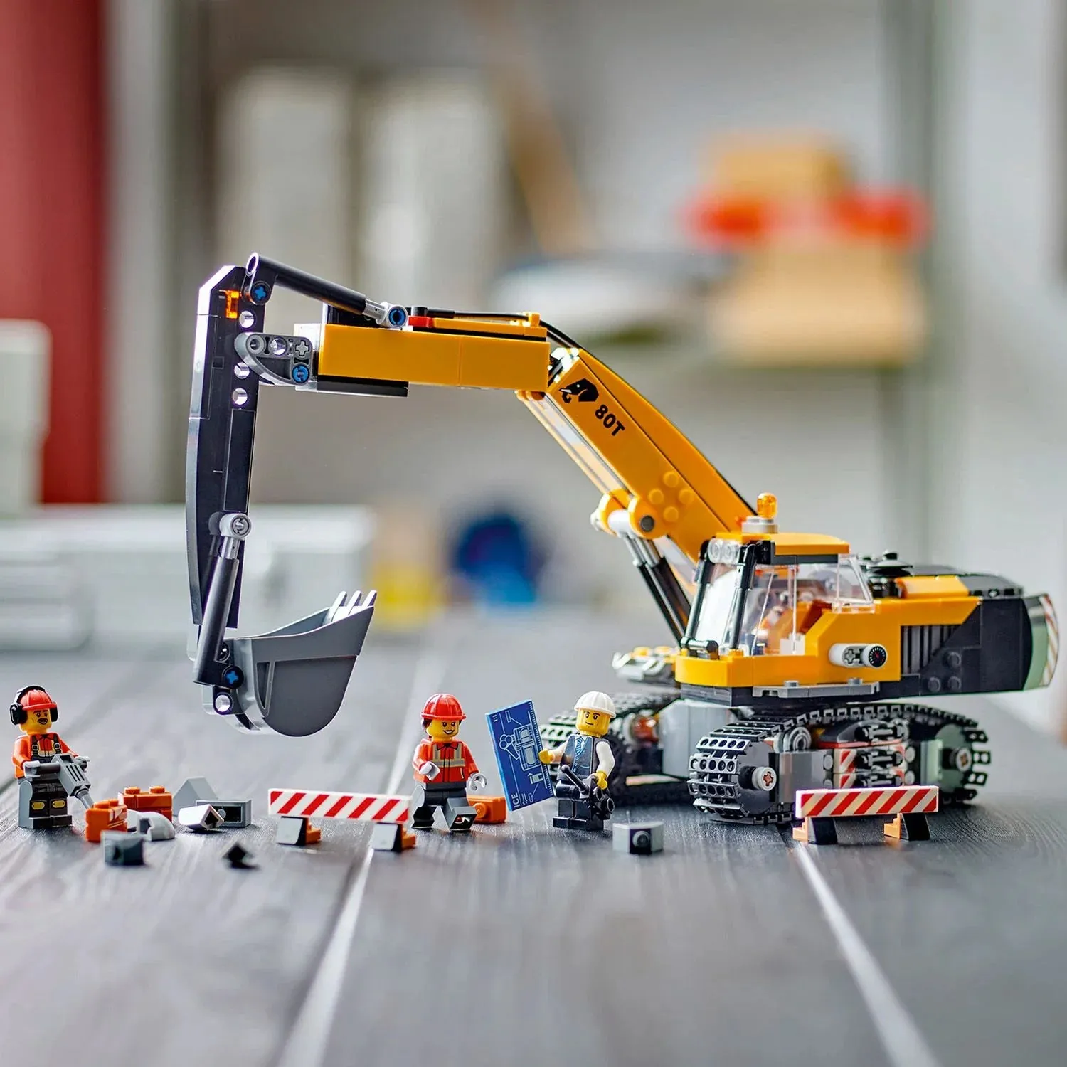 Excavatrice de construction jaune LEGO® City 60420