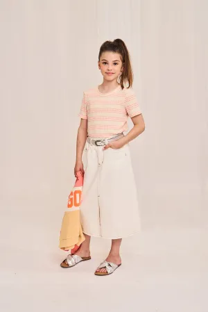 jupe colorée leslie 000910 - huître Ao76 Vêtements Garçons Filles