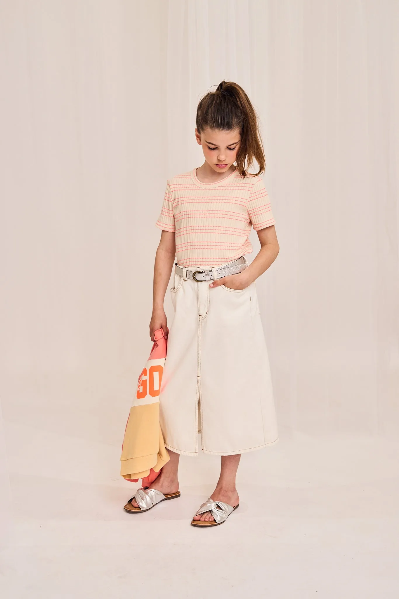 jupe colorée leslie 000910 - huître Ao76 Vêtements Garçons Filles