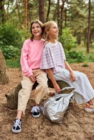 pull carré mafe 000510 - rose fluo Ao76 Vêtements Garçons Filles