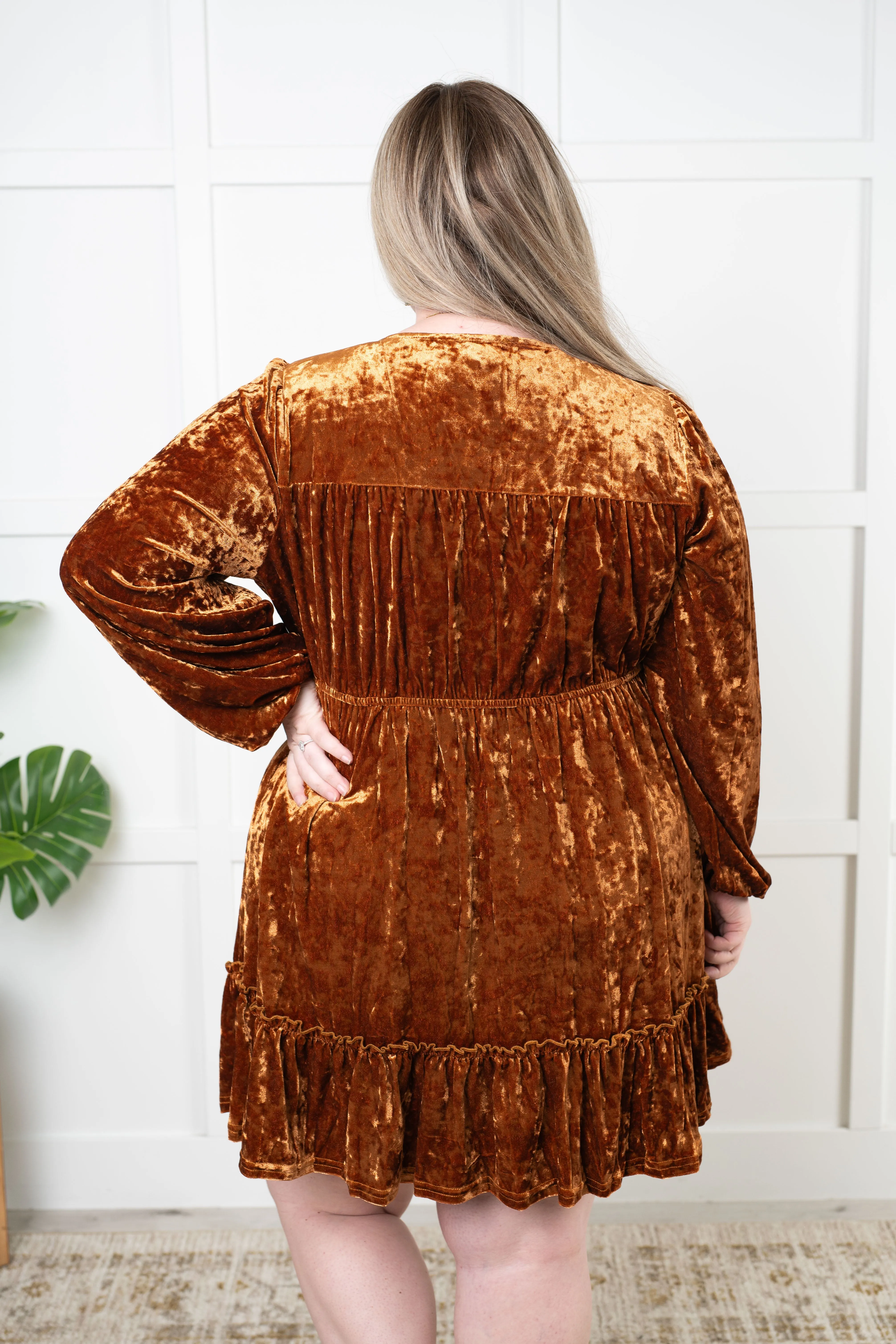 Magnifique Robe en Velours Muse