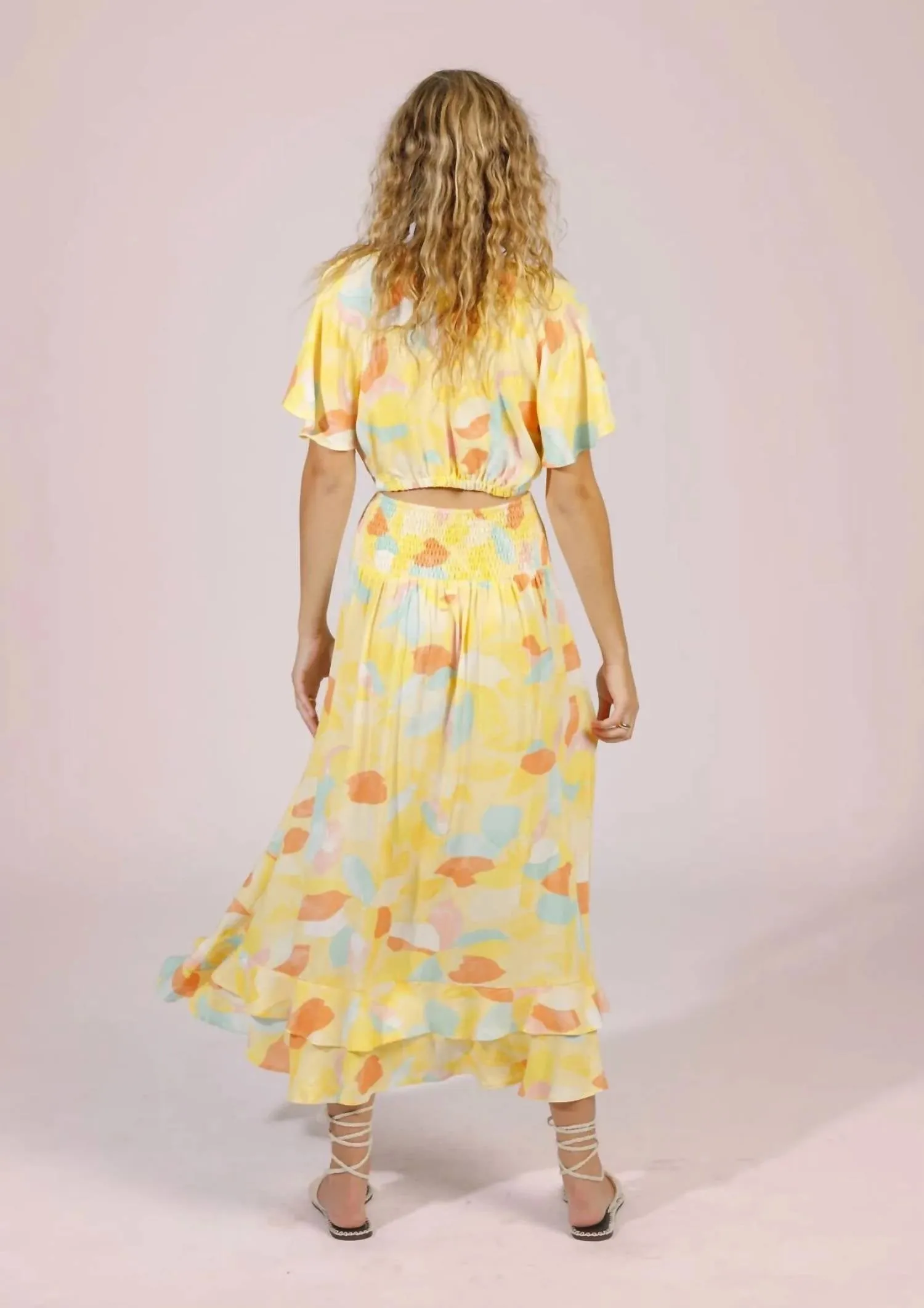 Jupe Marbella en Jaune Menthe