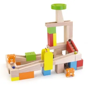 Jeu de Blocs en Bois pour Circuit à Billes