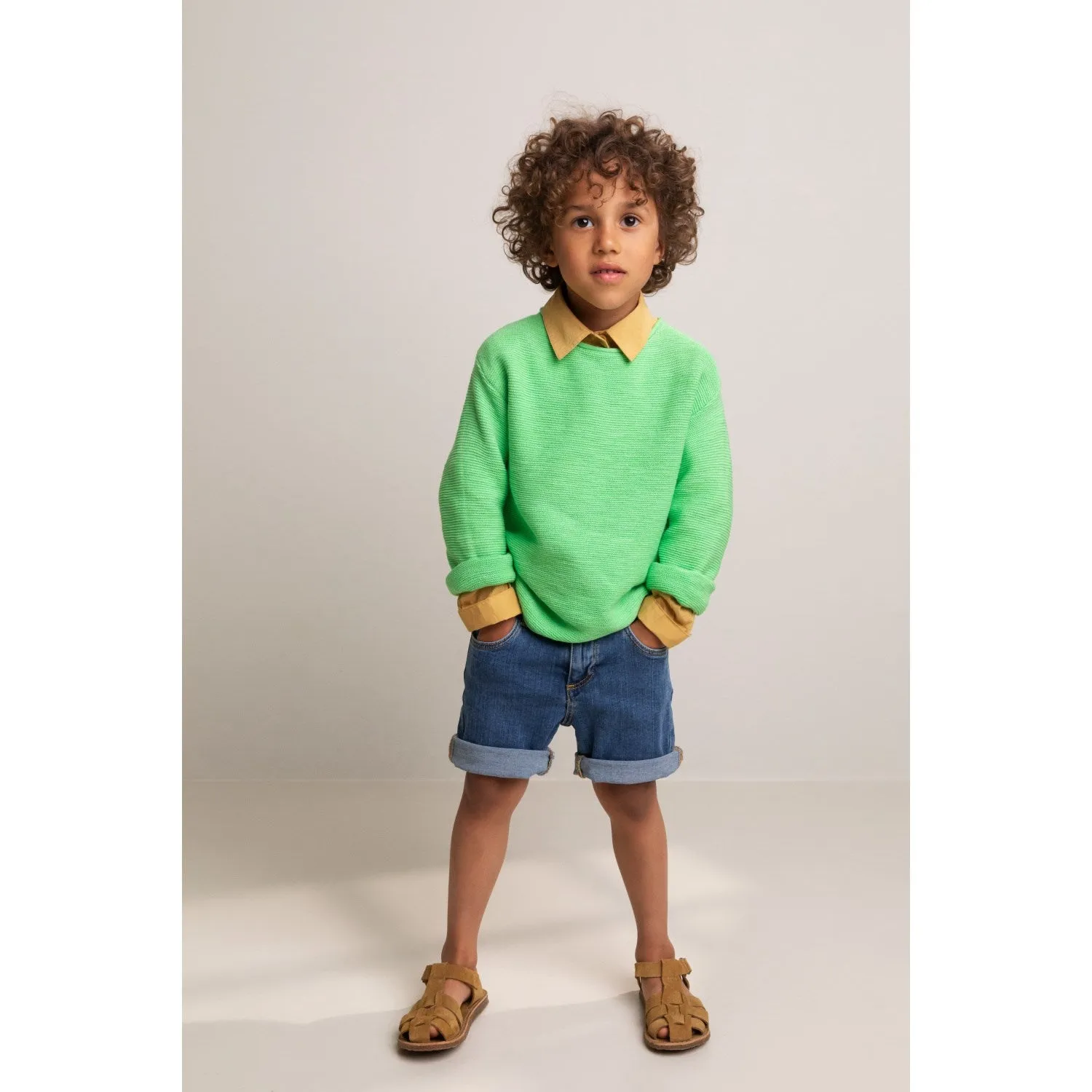 MarMar Modal Mix Slub Trèfle Mélange Taron Tricot BébéEnfants_Marmar