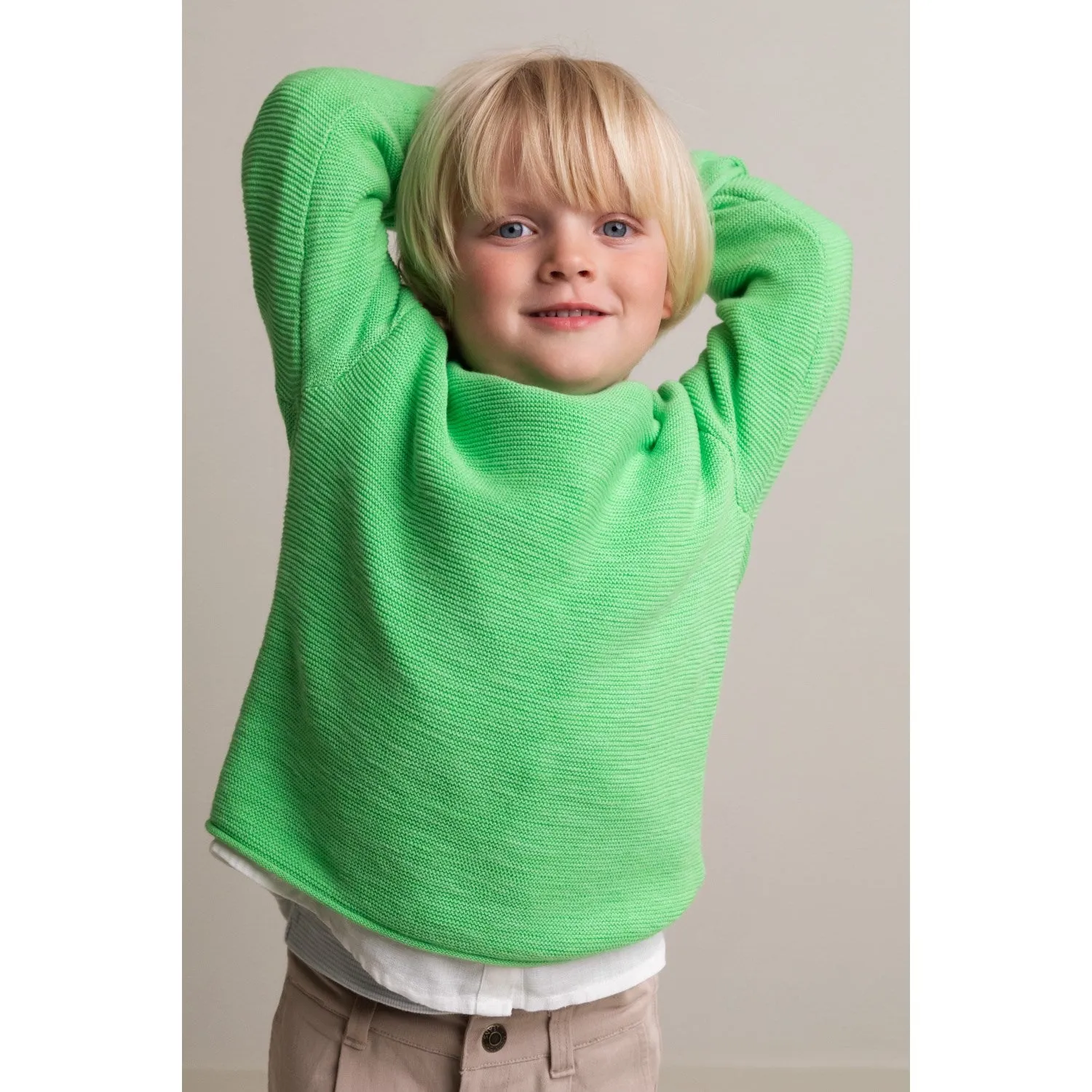 MarMar Modal Mix Slub Trèfle Mélange Taron Tricot BébéEnfants_Marmar
