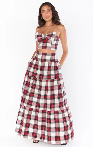Jupe Longue Melody ~ Plaid d'Hiver