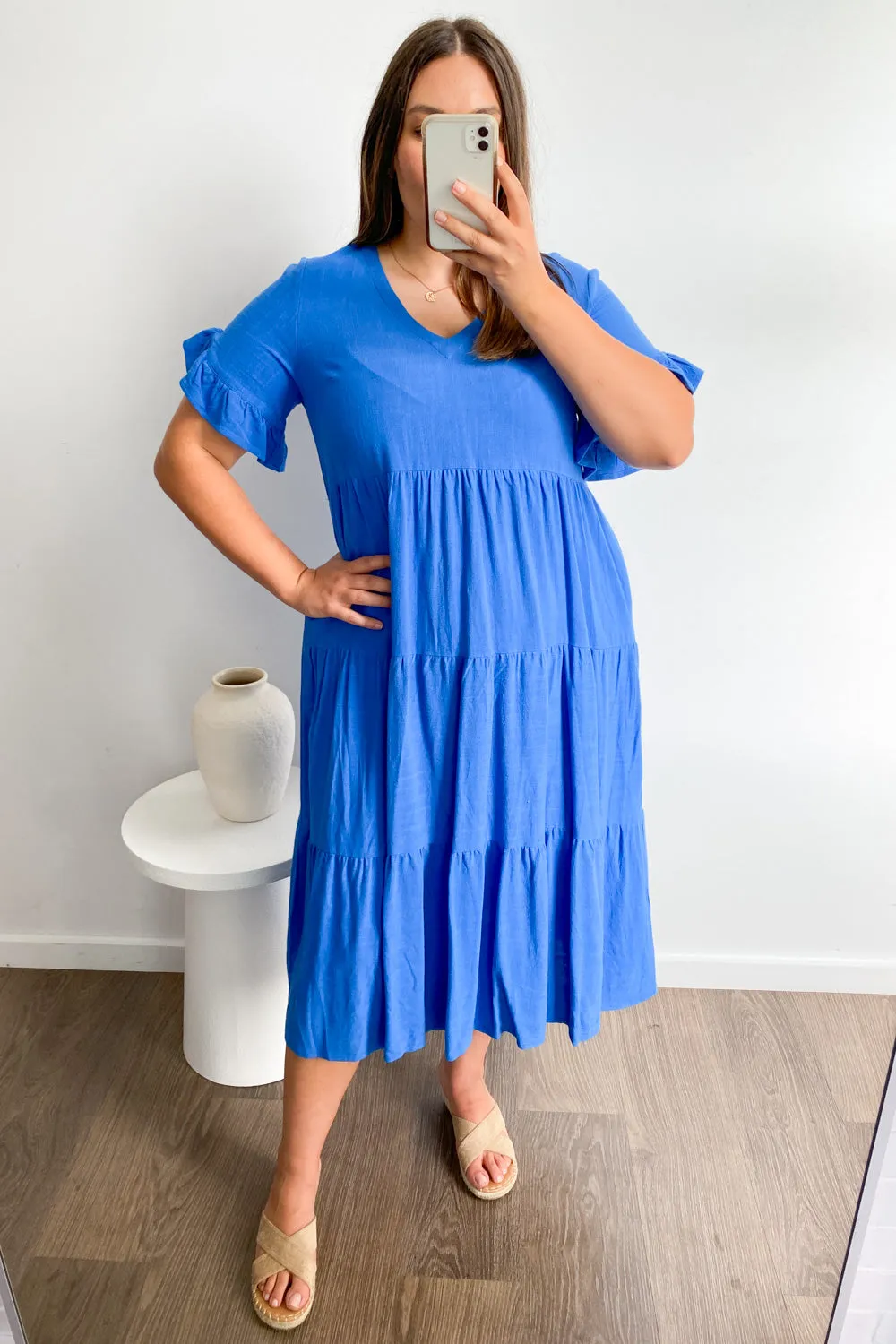 Robe Michelle Midi - Couleurs Vives d'Été