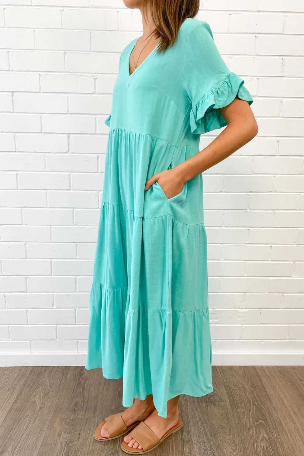 Robe Michelle Midi - Couleurs Vives d'Été