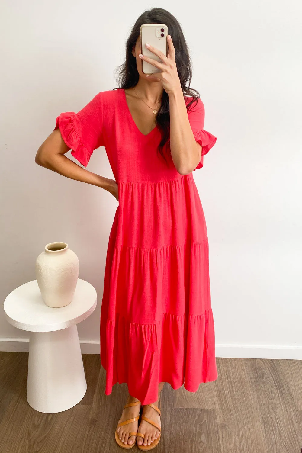 Robe Michelle Midi - Couleurs Vives d'Été