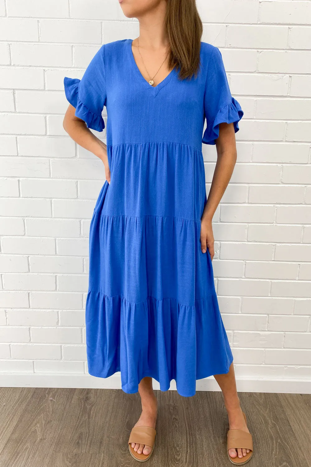 Robe Michelle Midi - Couleurs Vives d'Été