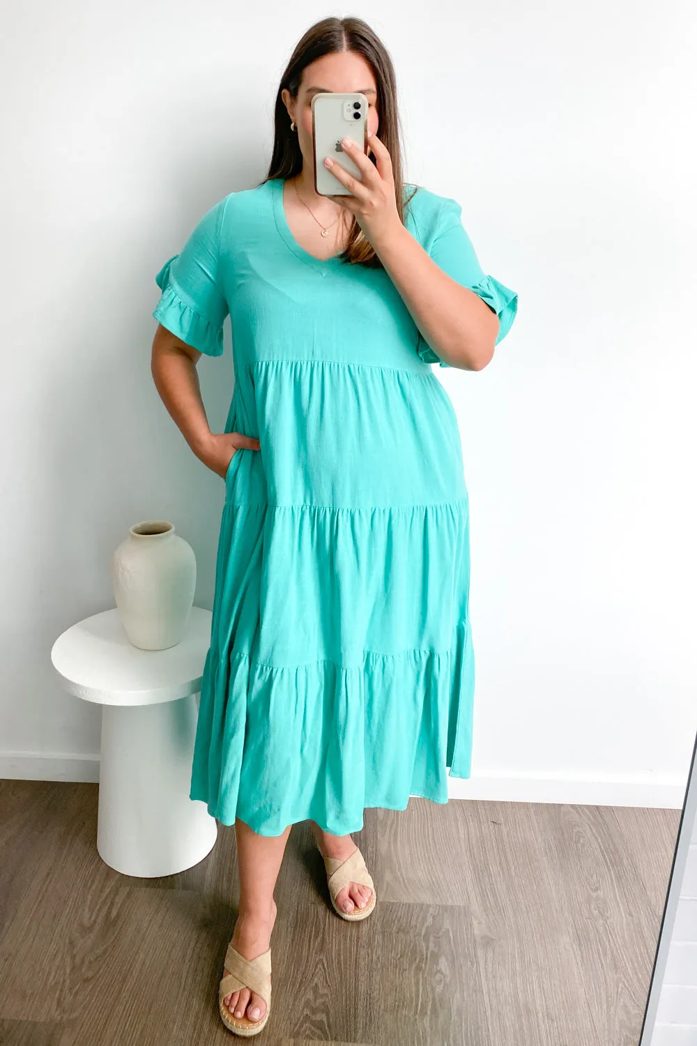 Robe Michelle Midi - Couleurs Vives d'Été