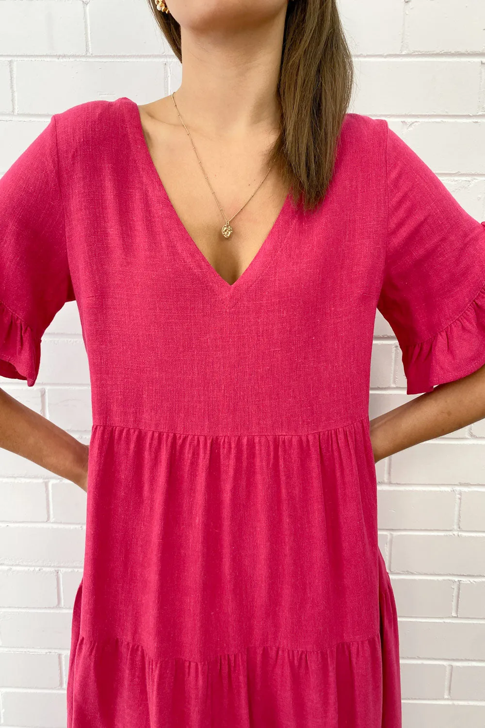 Robe Michelle Midi - Couleurs Vives d'Été