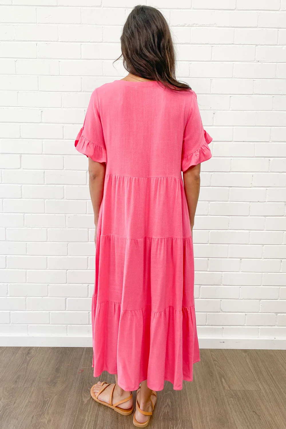 Robe Michelle Midi - Couleurs Vives d'Été