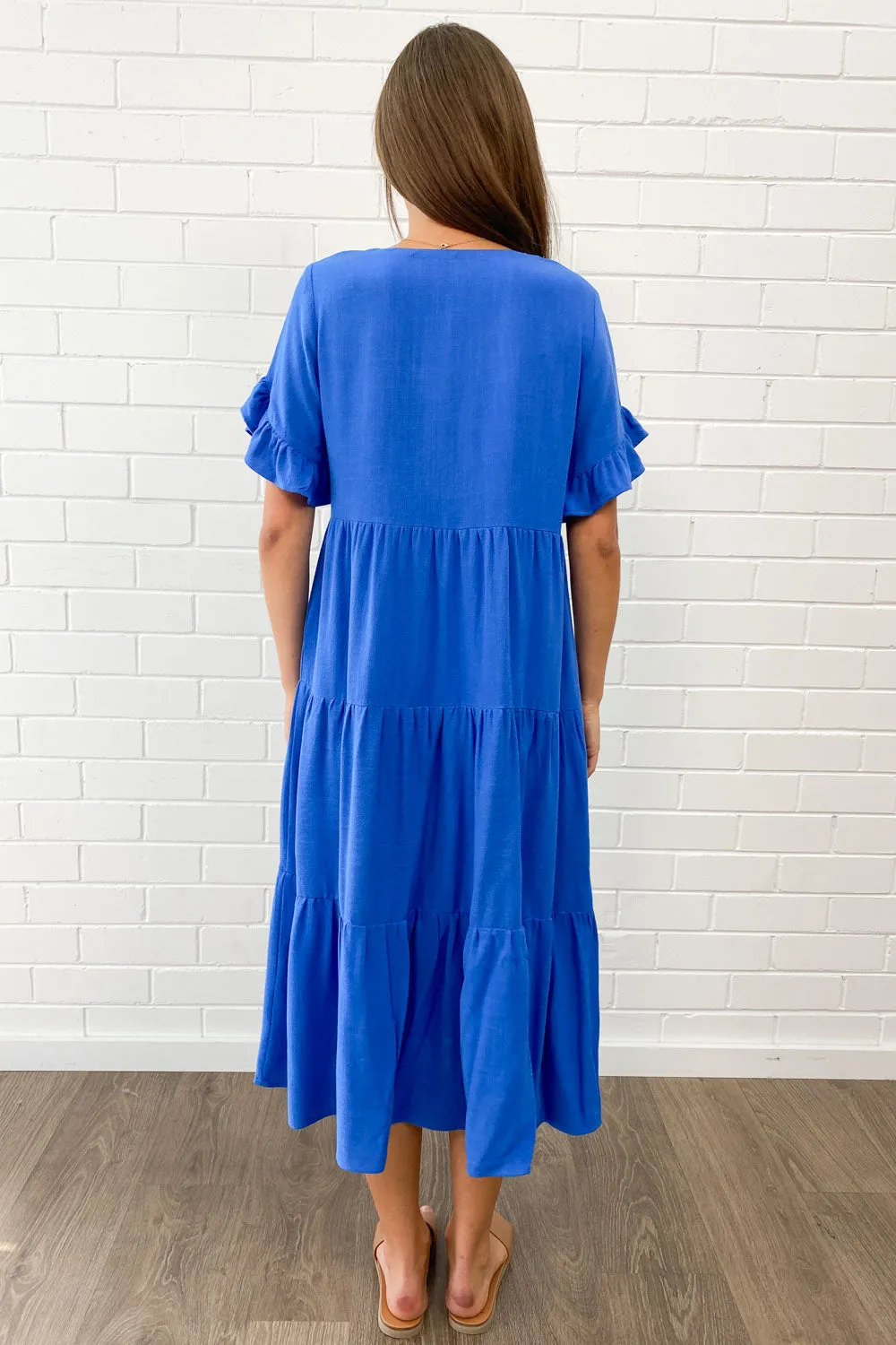 Robe Michelle Midi - Couleurs Vives d'Été