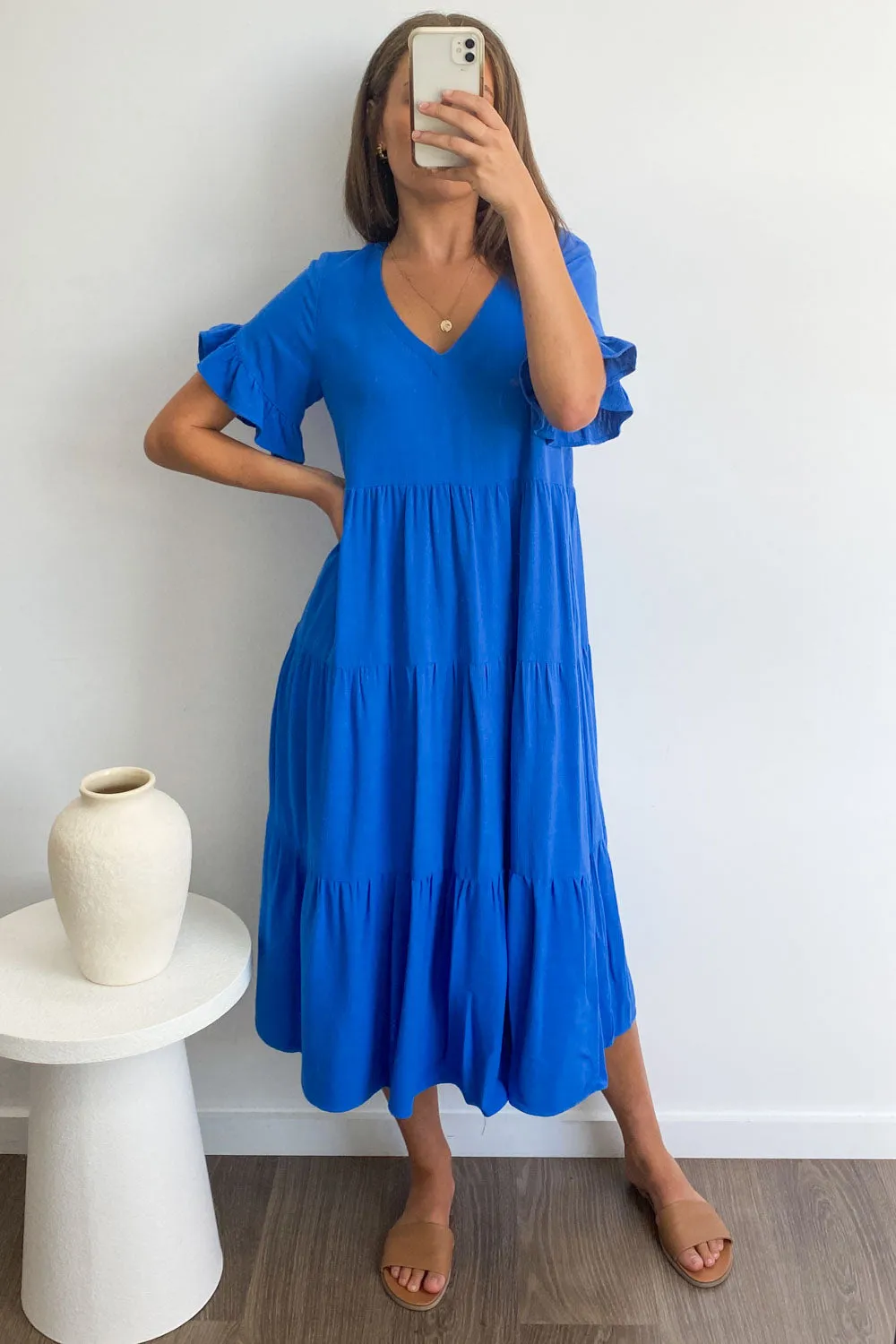 Robe Michelle Midi - Couleurs Vives d'Été