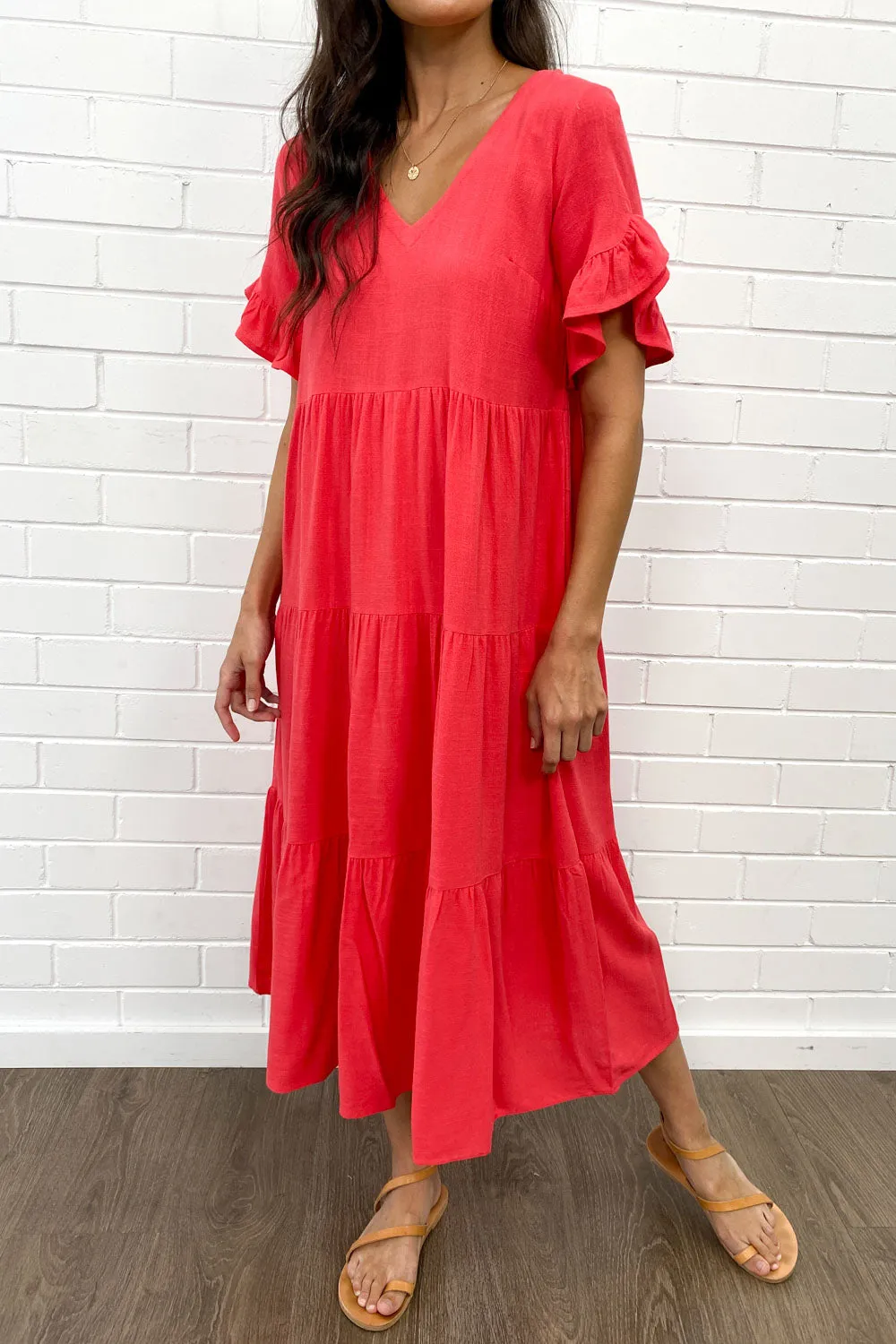 Robe Michelle Midi - Couleurs Vives d'Été