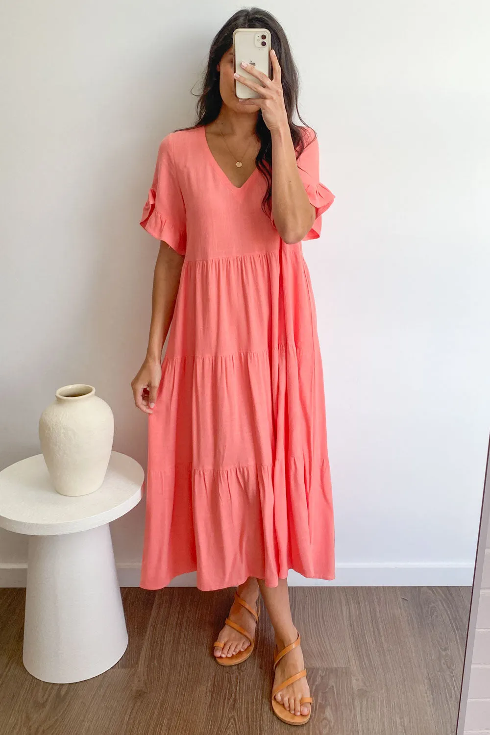 Robe Michelle Midi - Couleurs Vives d'Été
