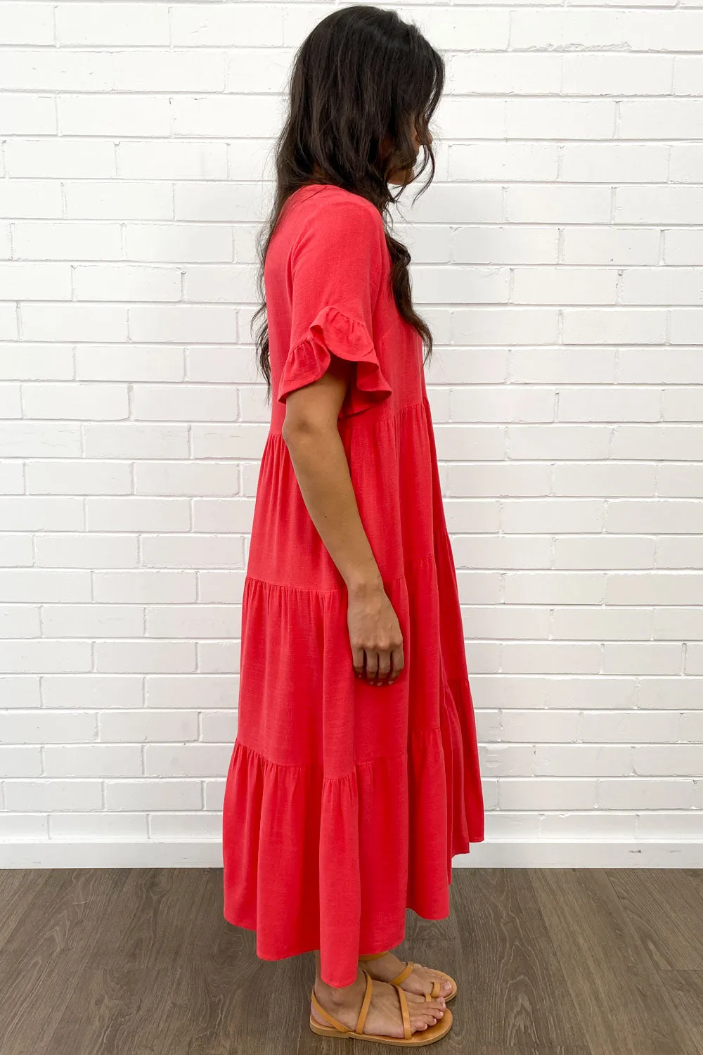 Robe Michelle Midi - Couleurs Vives d'Été