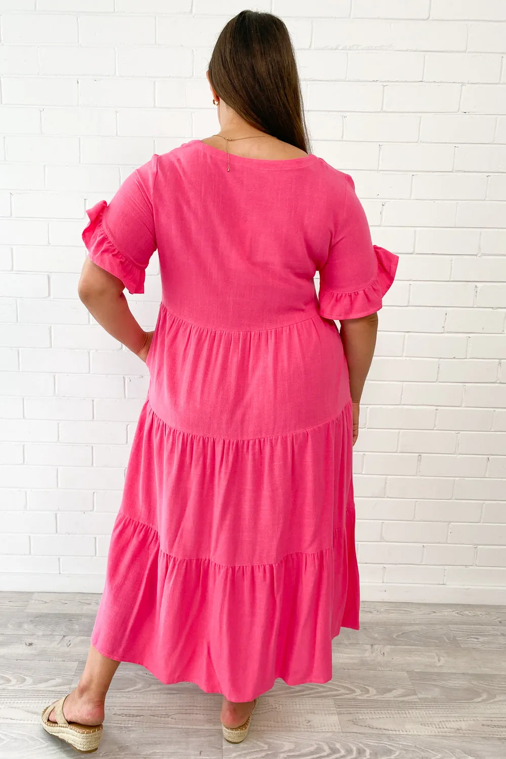 Robe Michelle Midi - Couleurs Vives d'Été