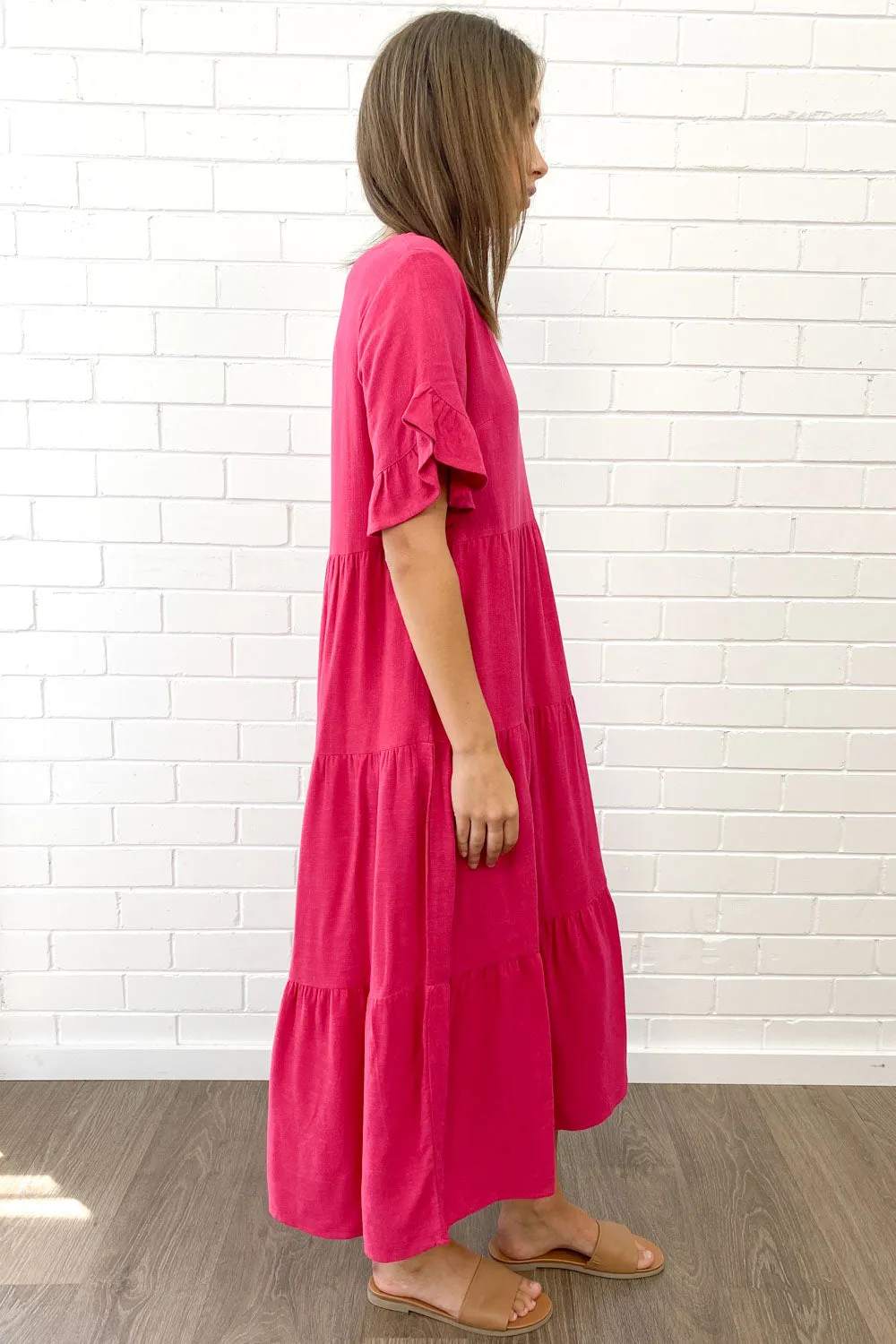 Robe Michelle Midi - Couleurs Vives d'Été