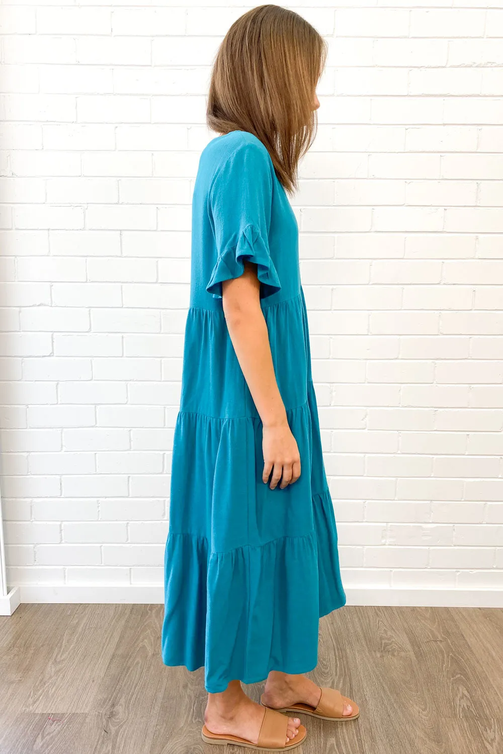 Robe Michelle Midi - Couleurs Vives d'Été