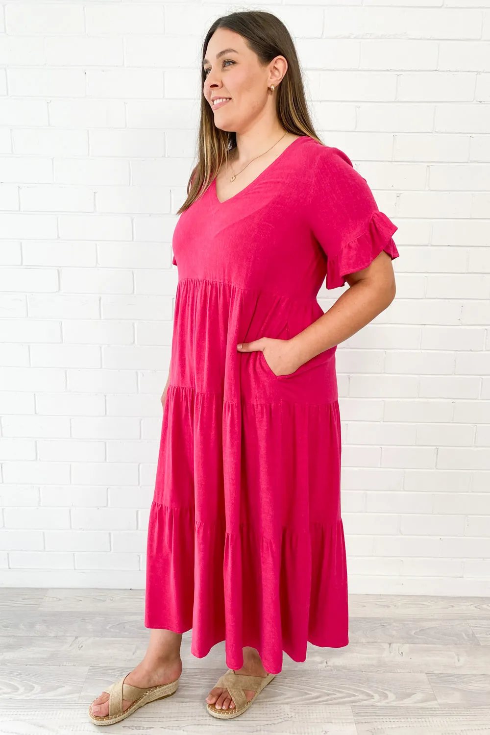 Robe Michelle Midi - Couleurs Vives d'Été