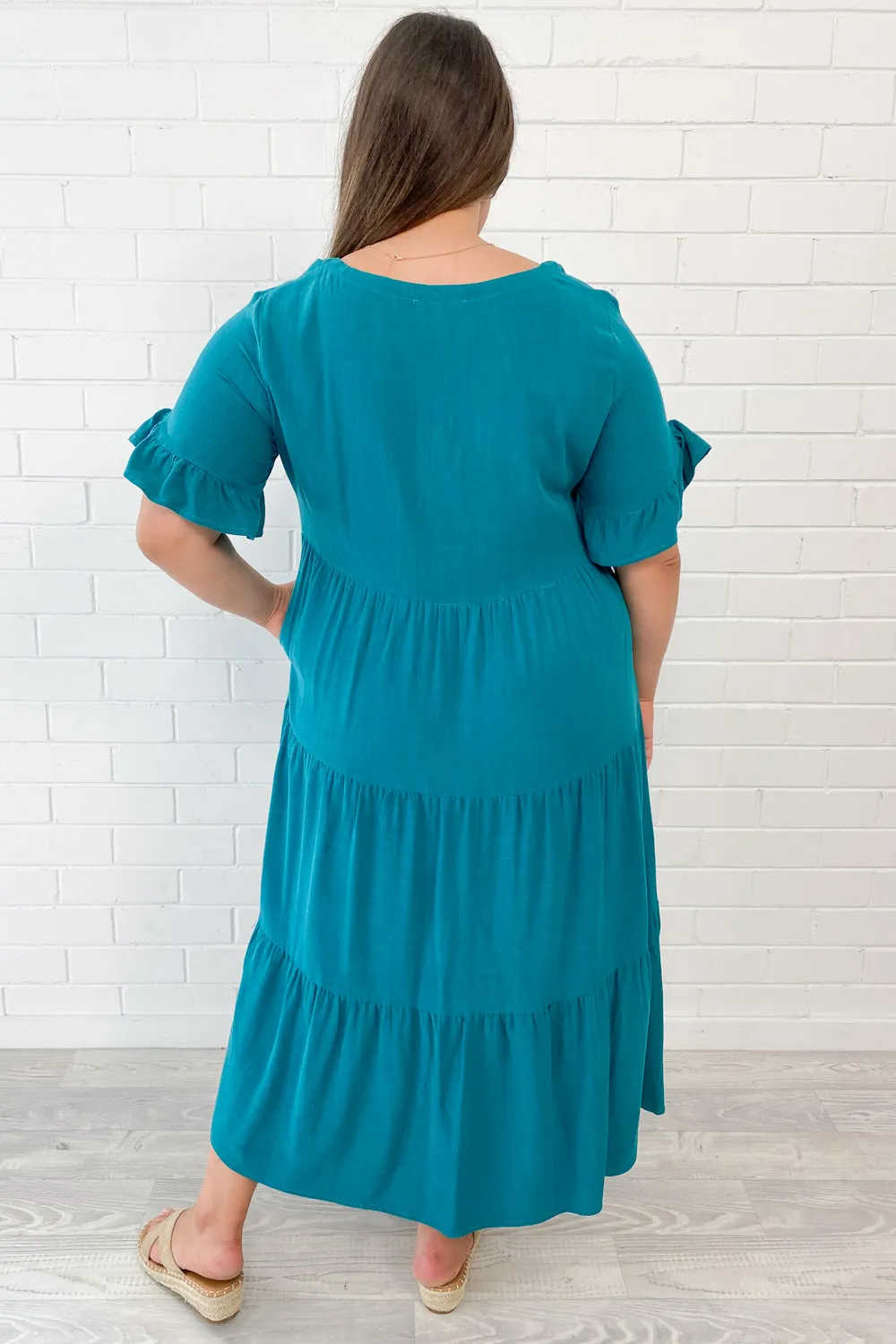 Robe Michelle Midi - Couleurs Vives d'Été