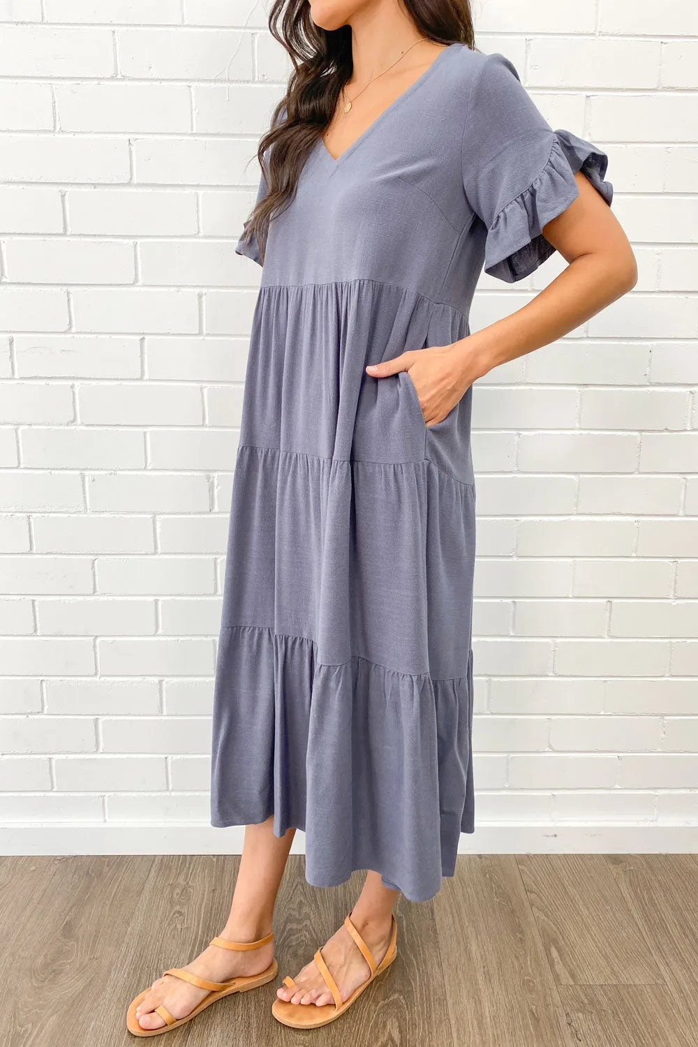Robe Michelle Midi - Couleurs Vives d'Été