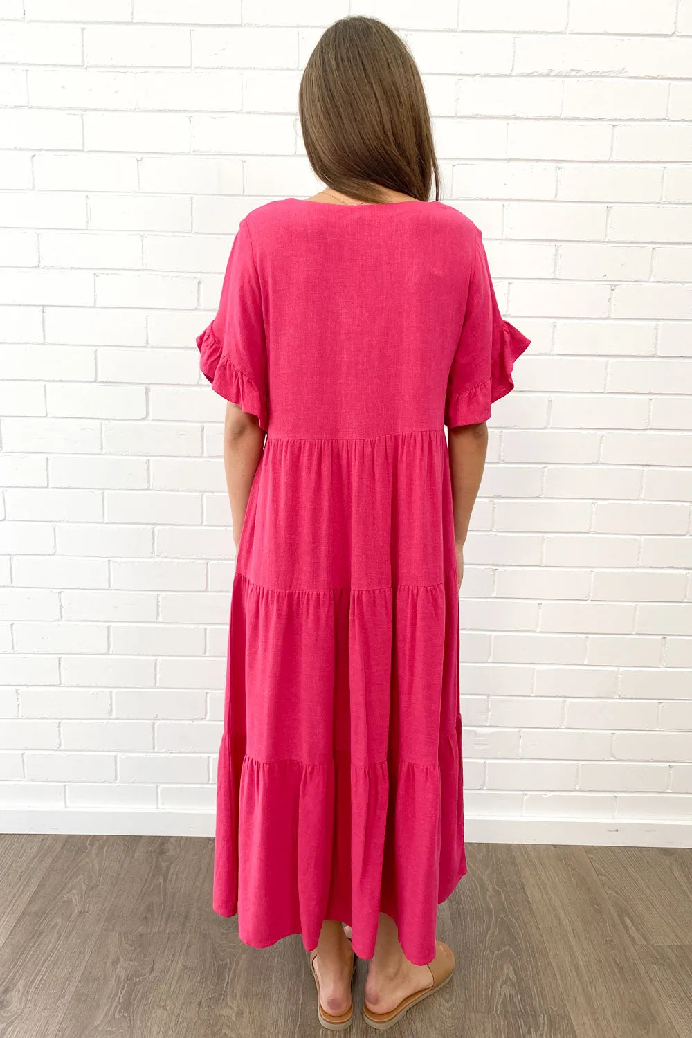 Robe Michelle Midi - Couleurs Vives d'Été