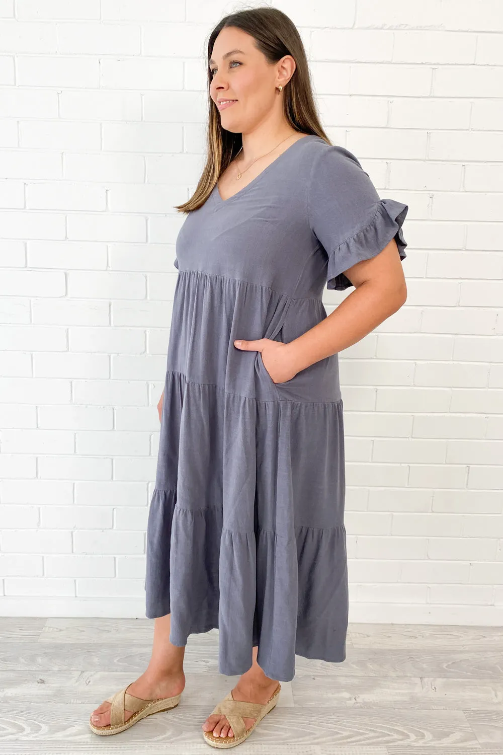Robe Michelle Midi - Couleurs Vives d'Été