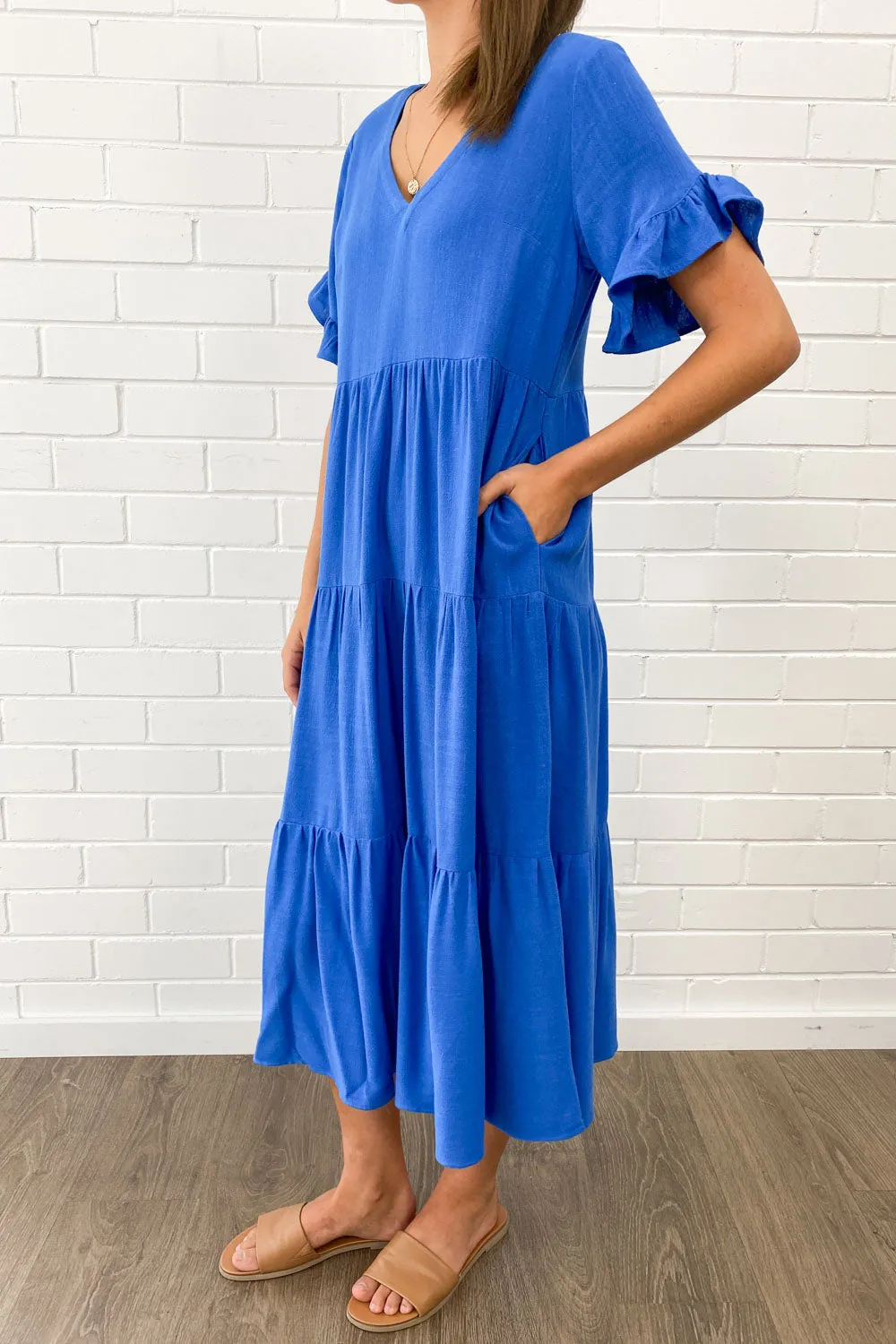 Robe Michelle Midi - Couleurs Vives d'Été
