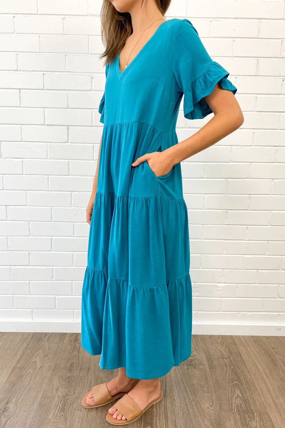 Robe Michelle Midi - Couleurs Vives d'Été
