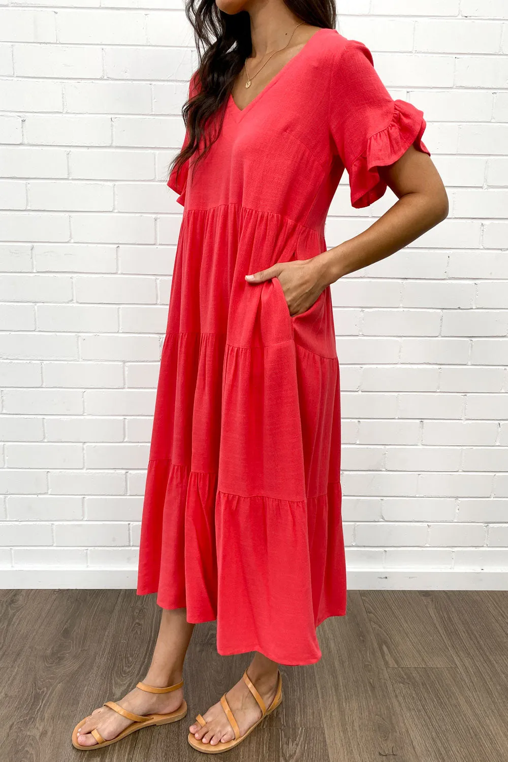Robe Michelle Midi - Couleurs Vives d'Été