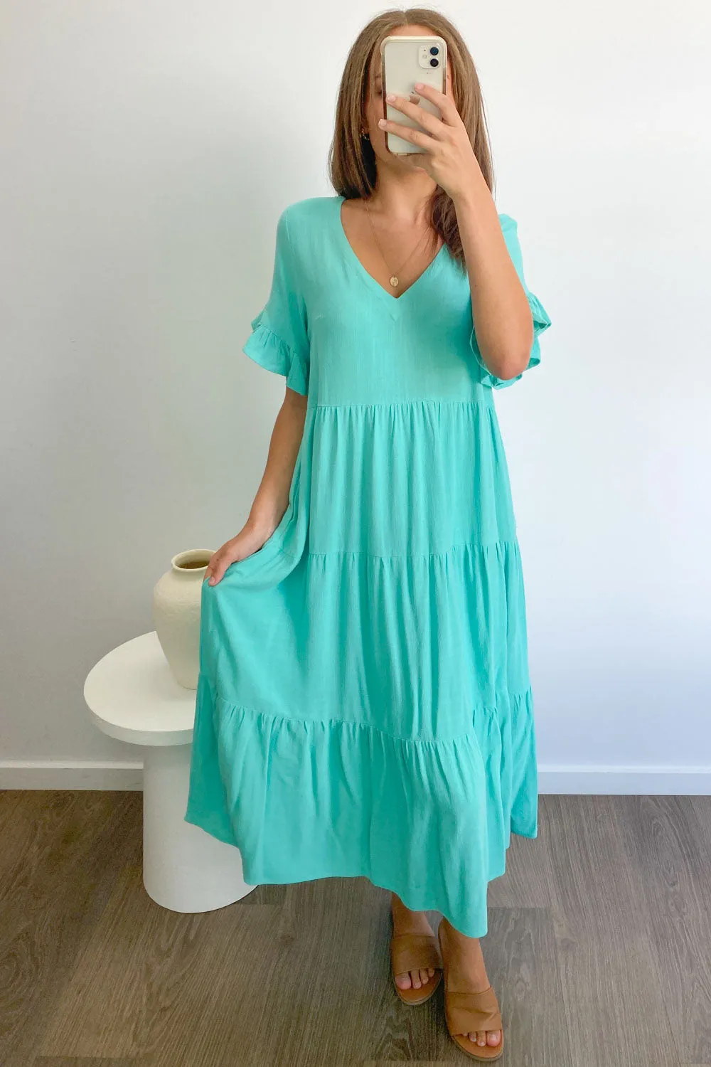 Robe Michelle Midi - Couleurs Vives d'Été