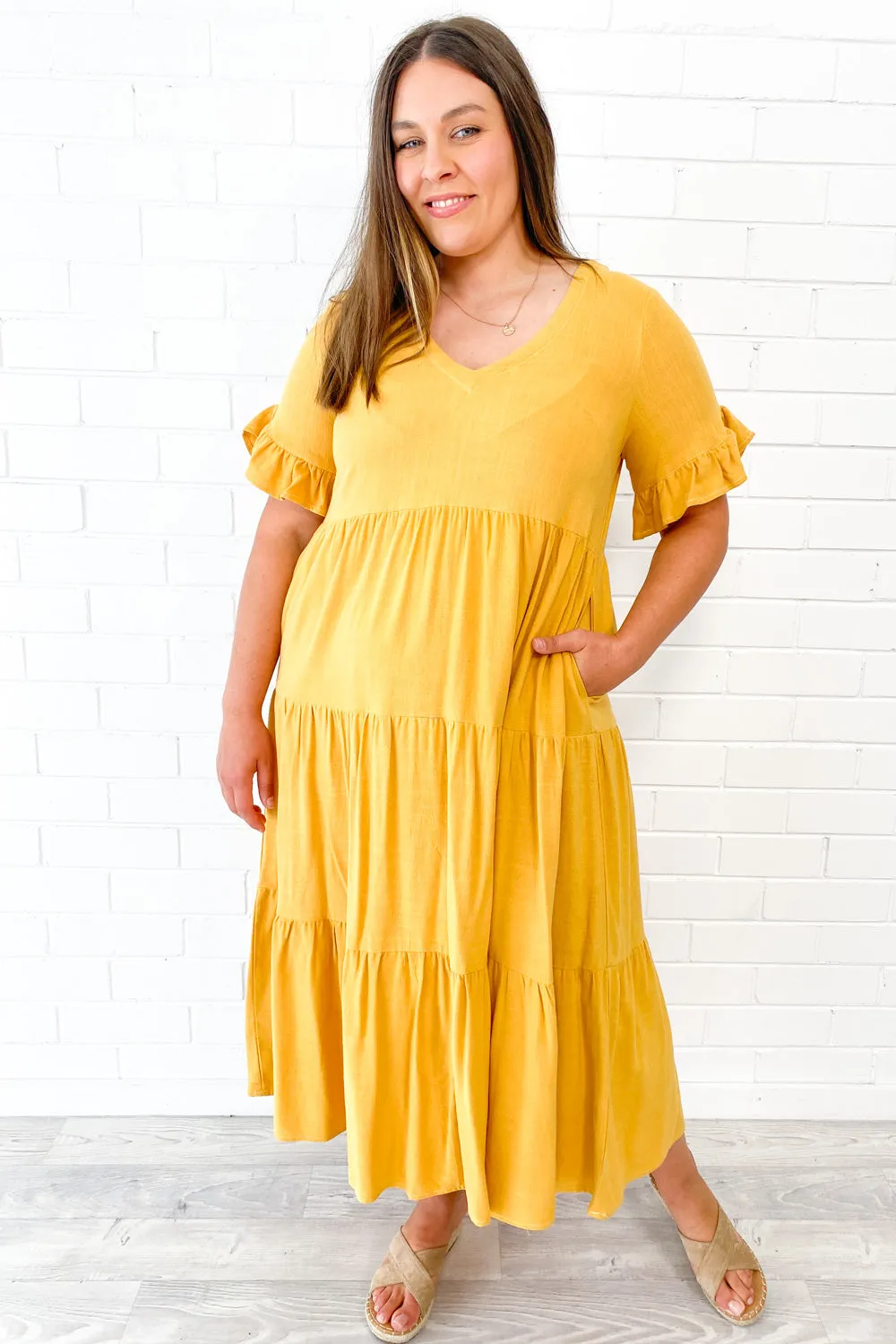 Robe Michelle Midi - Couleurs Vives d'Été