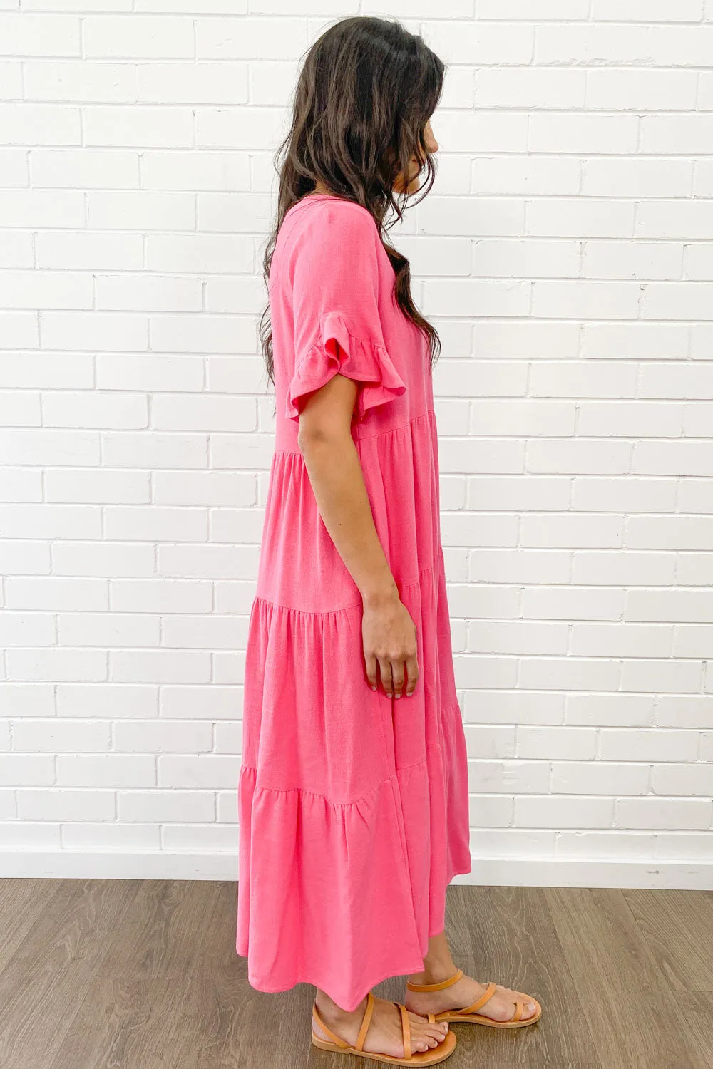 Robe Michelle Midi - Couleurs Vives d'Été