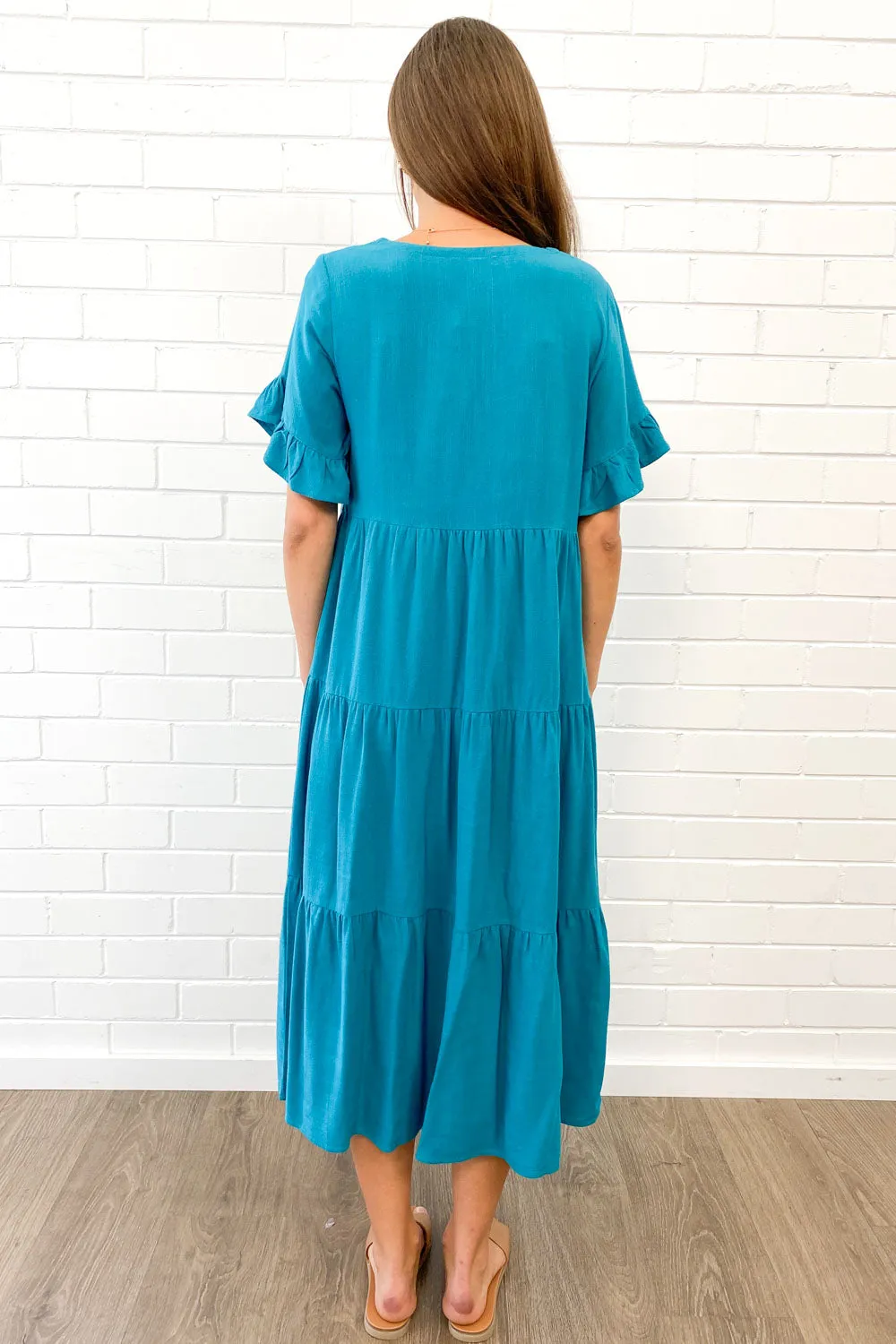 Robe Michelle Midi - Couleurs Vives d'Été