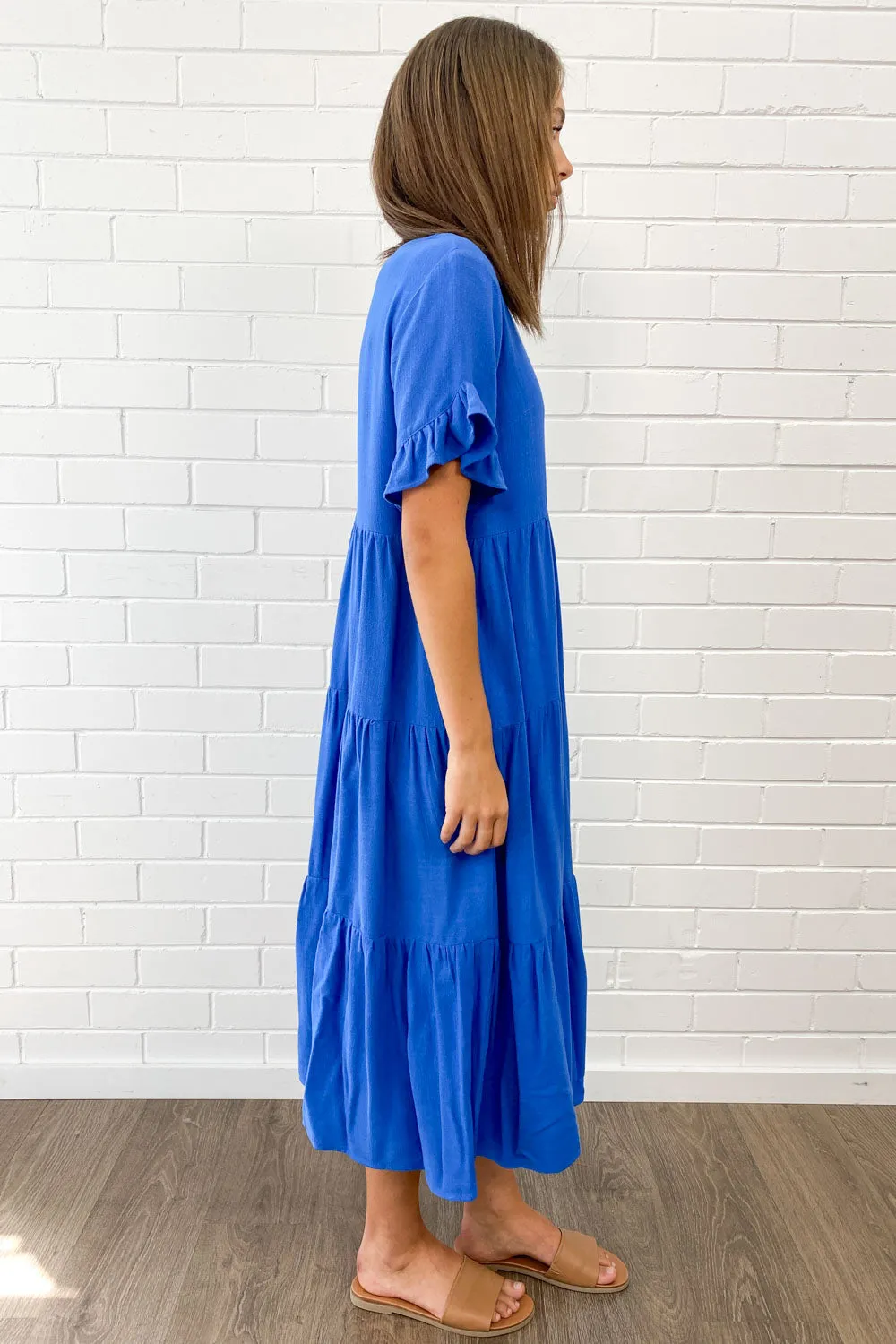 Robe Michelle Midi - Couleurs Vives d'Été