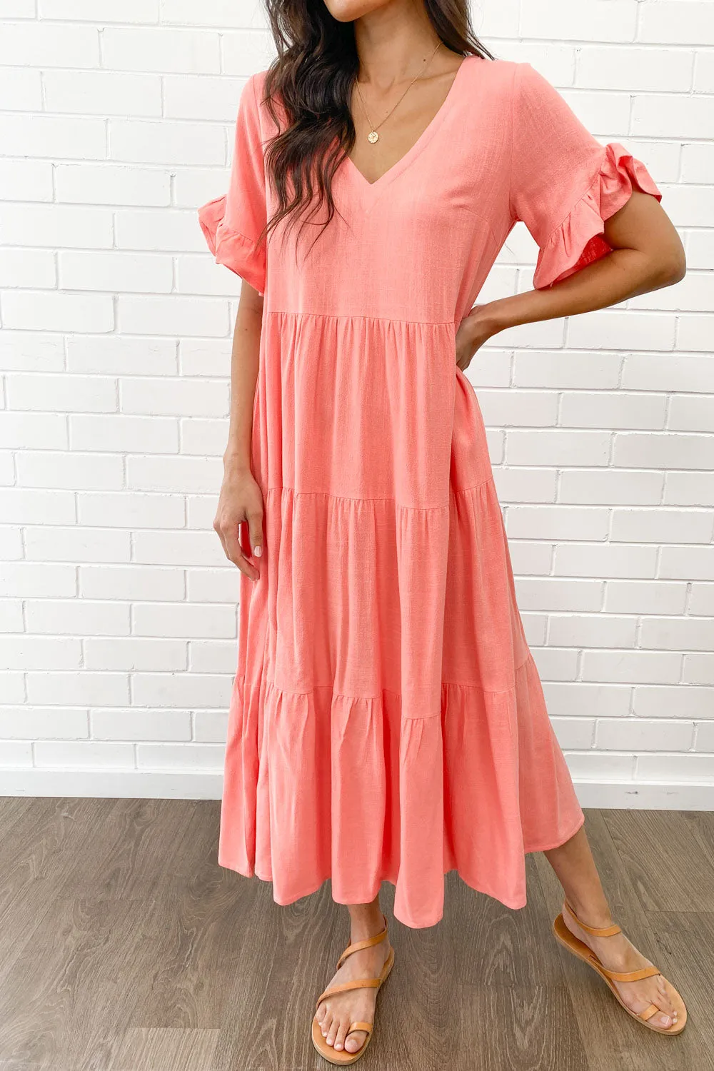 Robe Michelle Midi - Couleurs Vives d'Été
