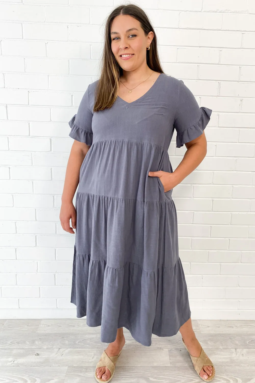 Robe Michelle Midi - Couleurs Vives d'Été