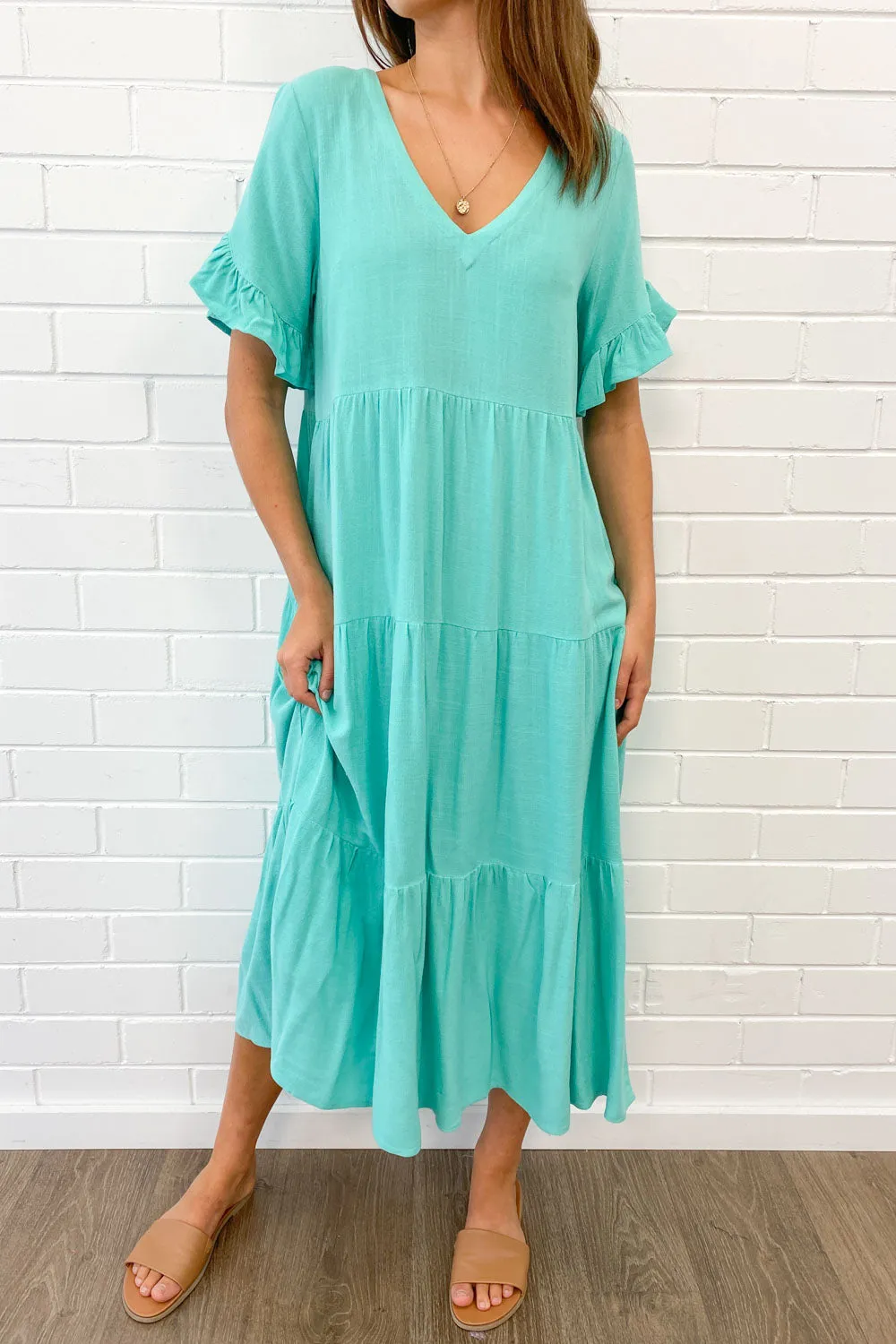Robe Michelle Midi - Couleurs Vives d'Été