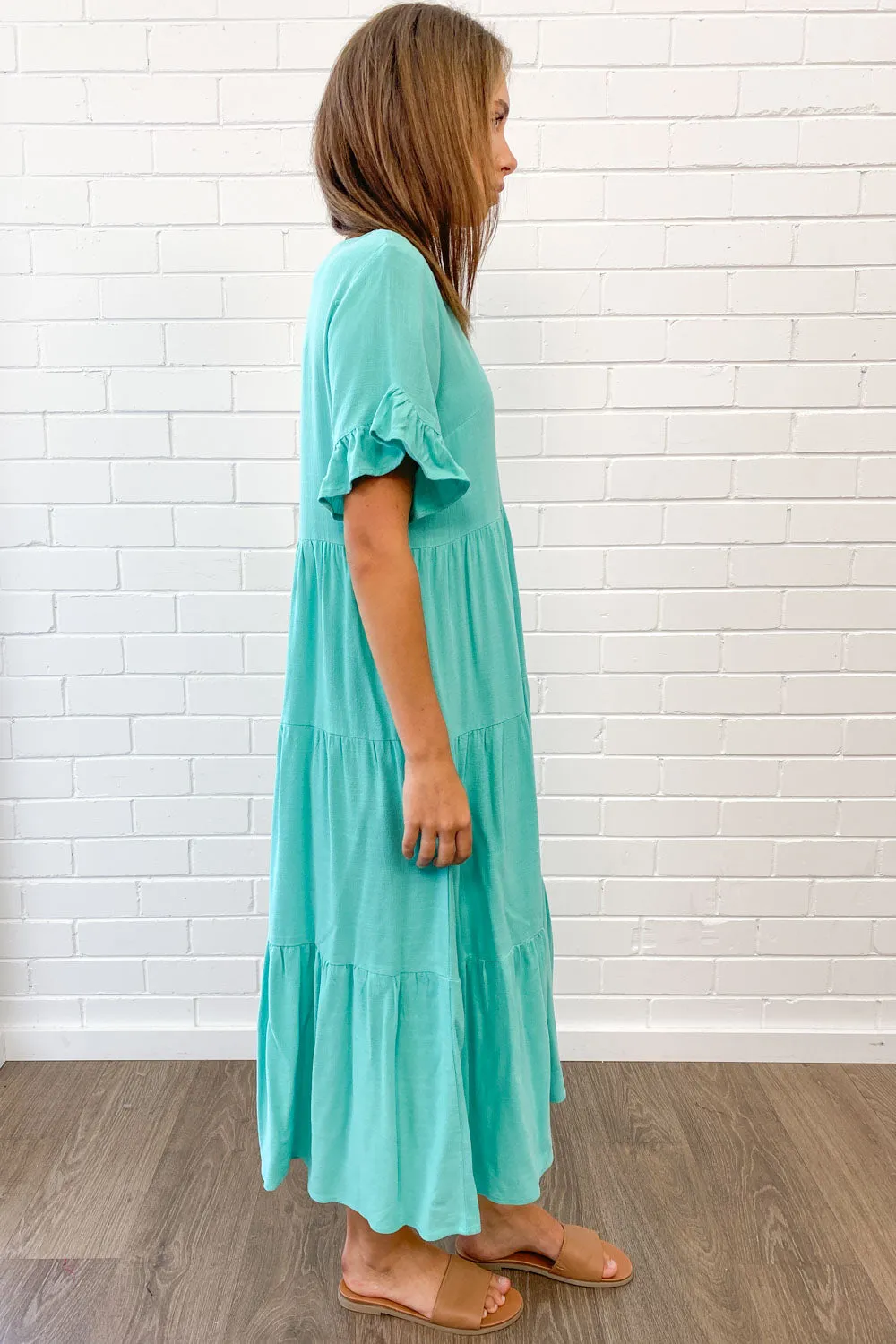 Robe Michelle Midi - Couleurs Vives d'Été