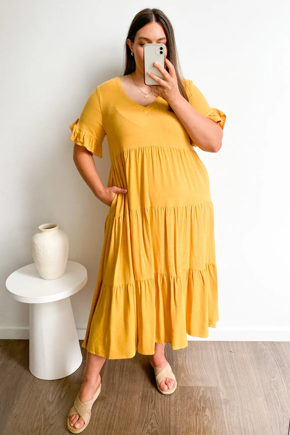 Robe Michelle Midi - Couleurs Vives d'Été