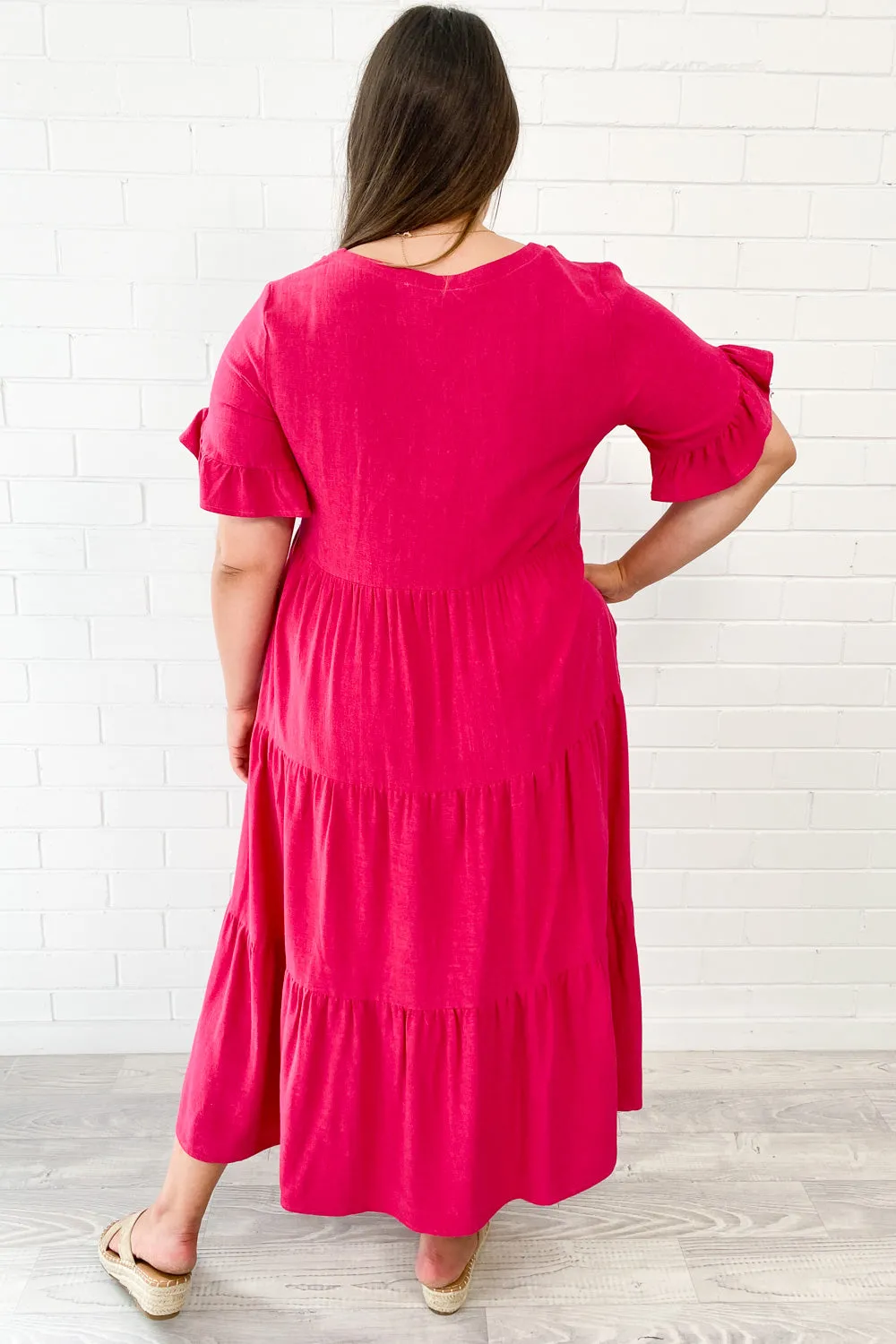 Robe Michelle Midi - Couleurs Vives d'Été