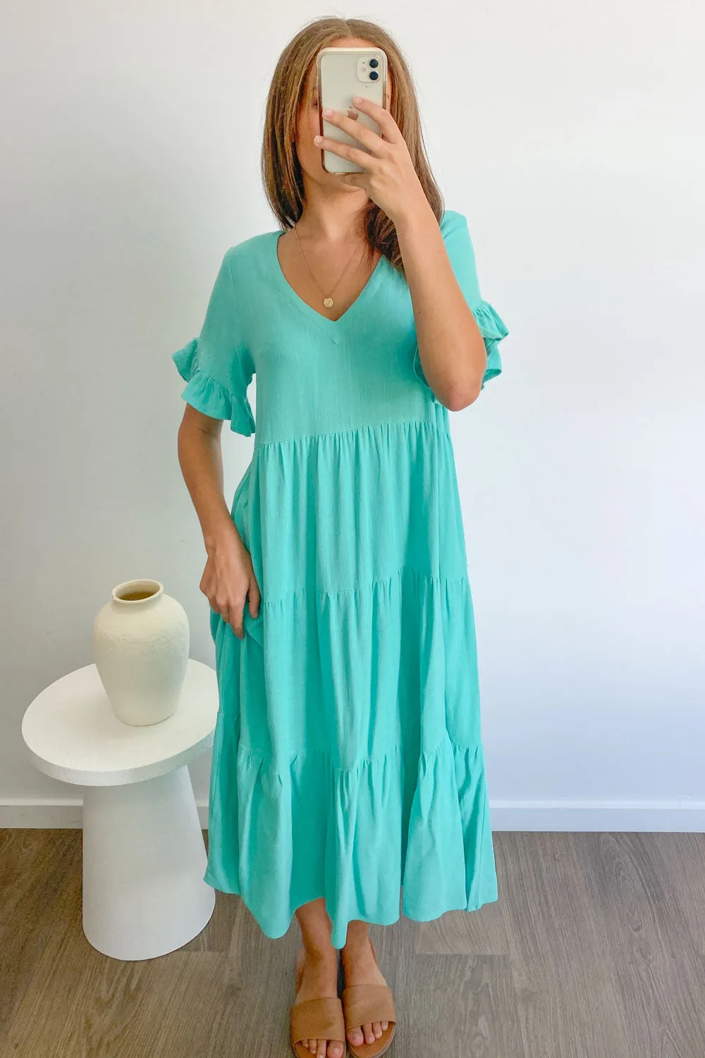 Robe Michelle Midi - Couleurs Vives d'Été