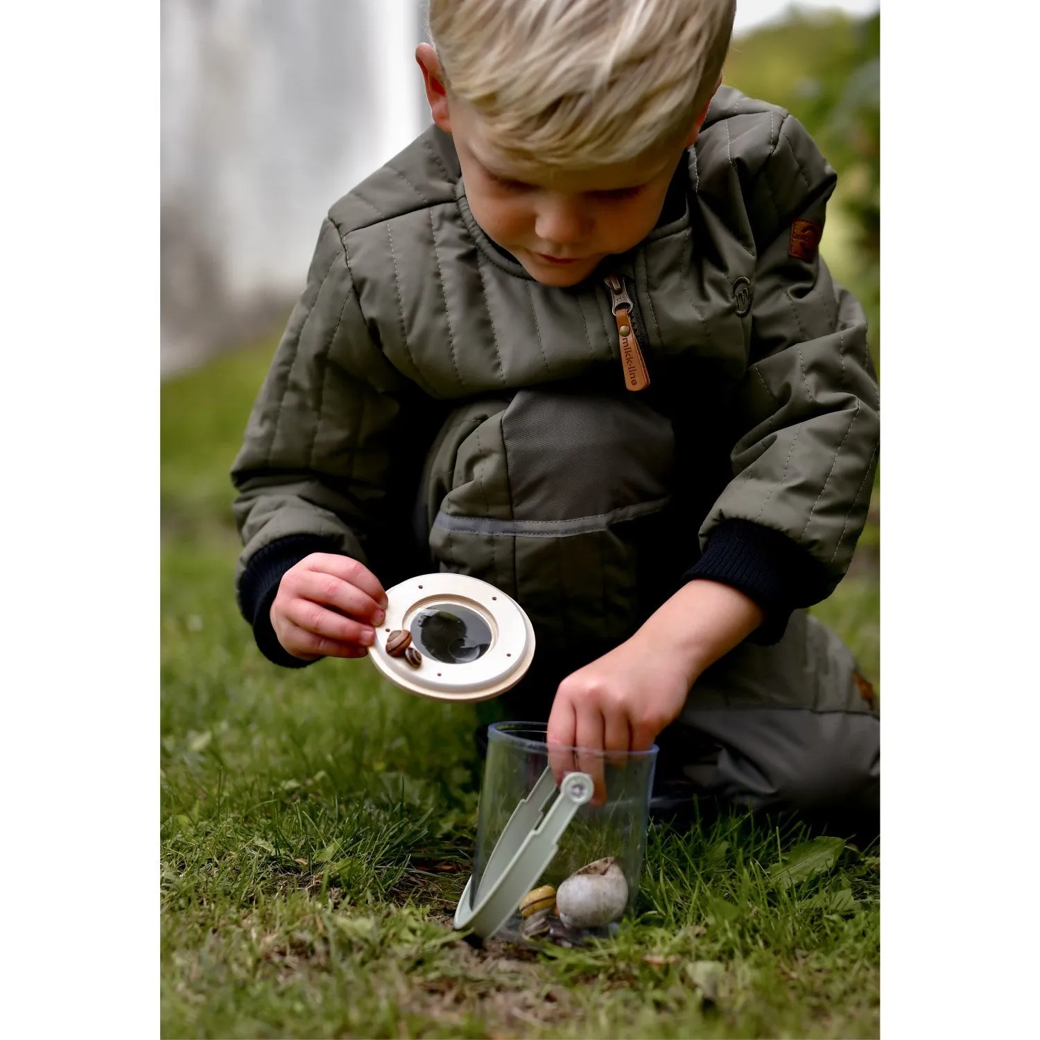 Pantalon Bébé-Enfant Mikk-Line Couleur Olive Poussiéreux