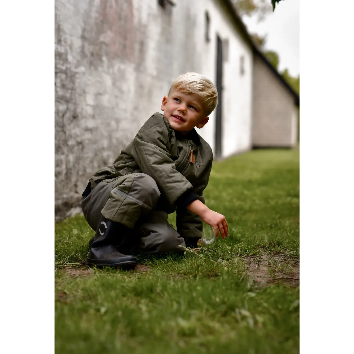 Pantalon Bébé-Enfant Mikk-Line Couleur Olive Poussiéreux
