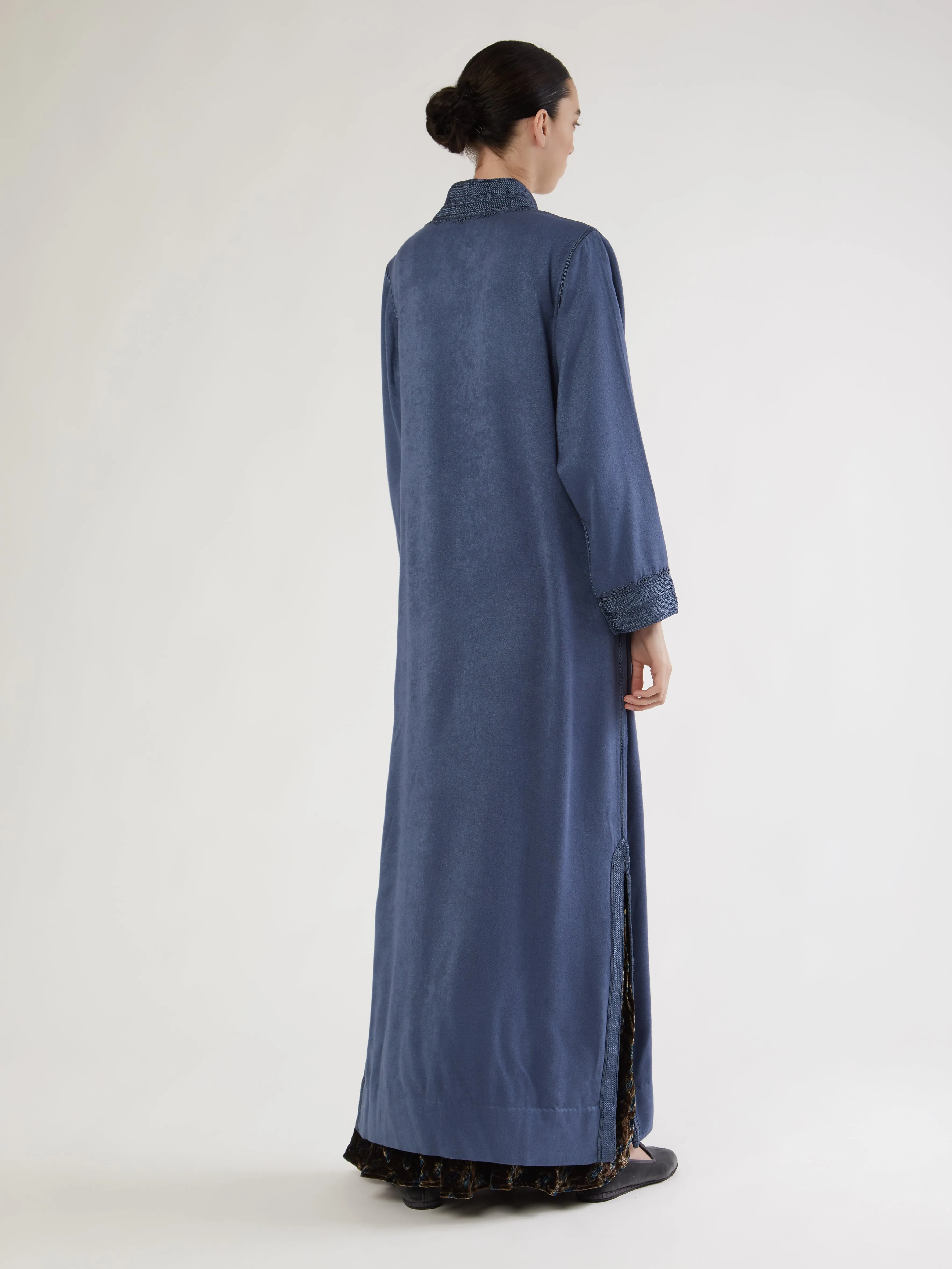 Robe longue marocaine en cachemire