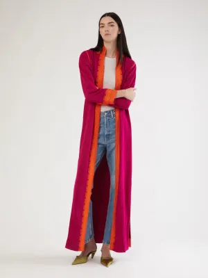 Robe longue marocaine en cachemire