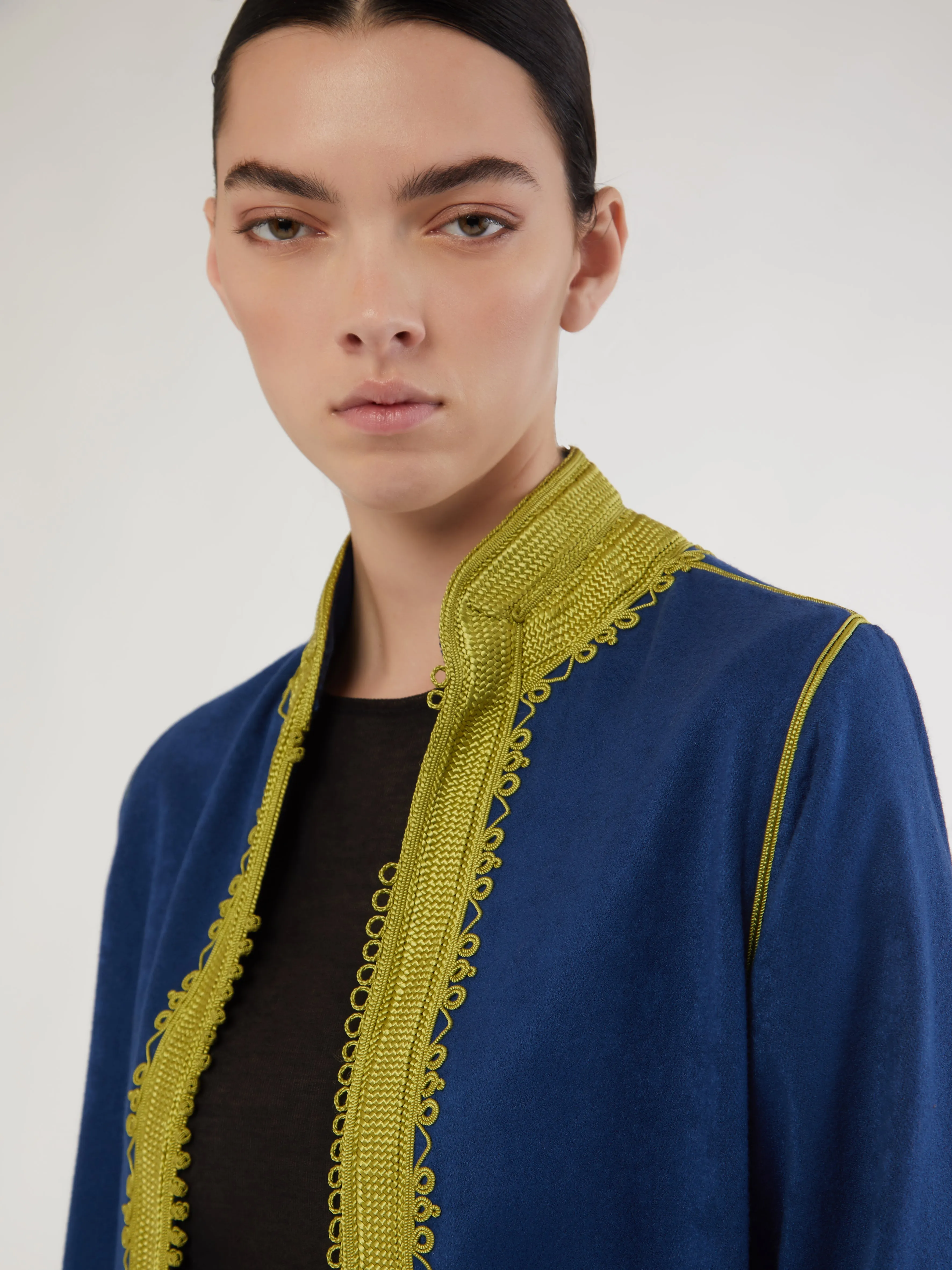 Robe longue marocaine en cachemire